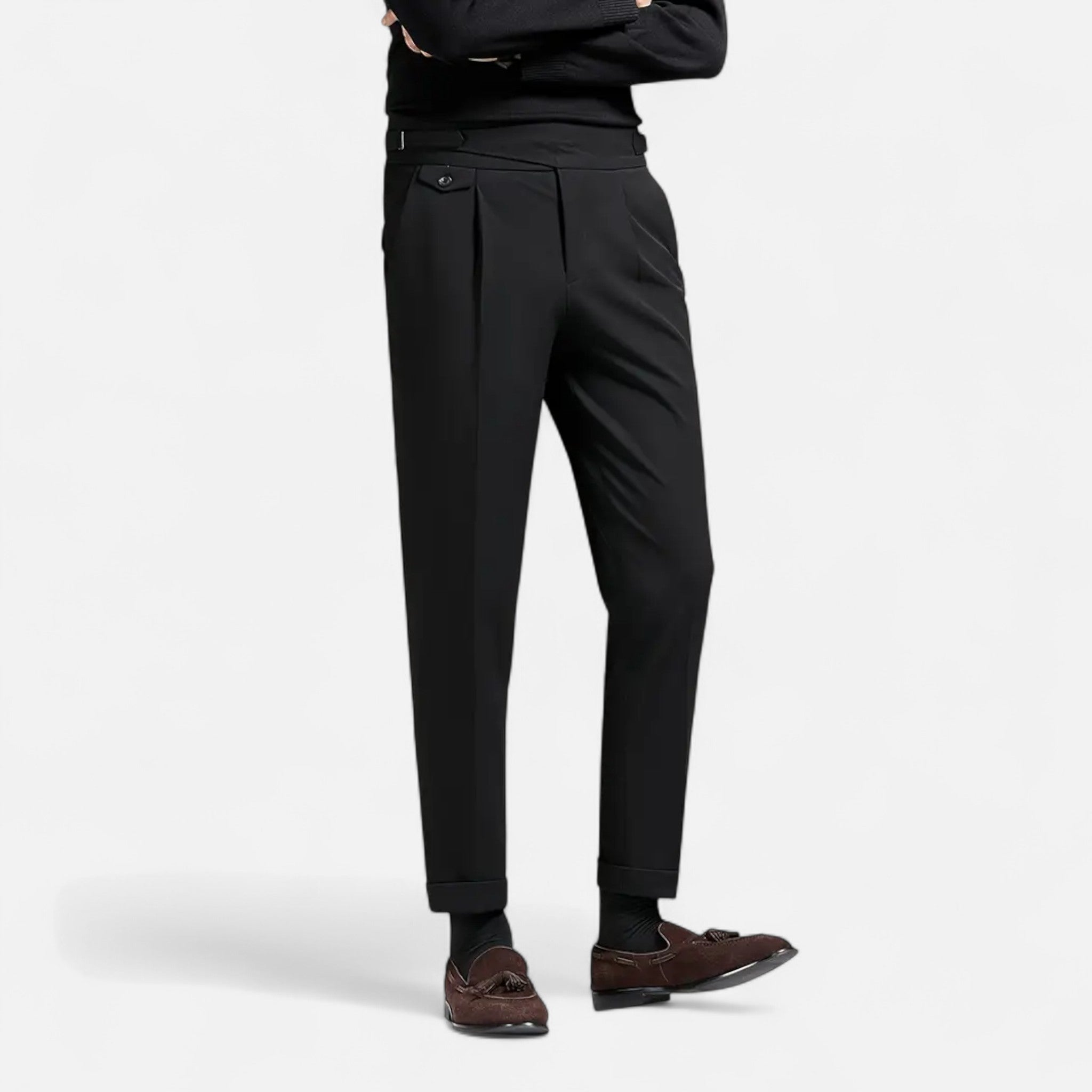 Lormonte | Men’s Classic Naples Suit Bottoms