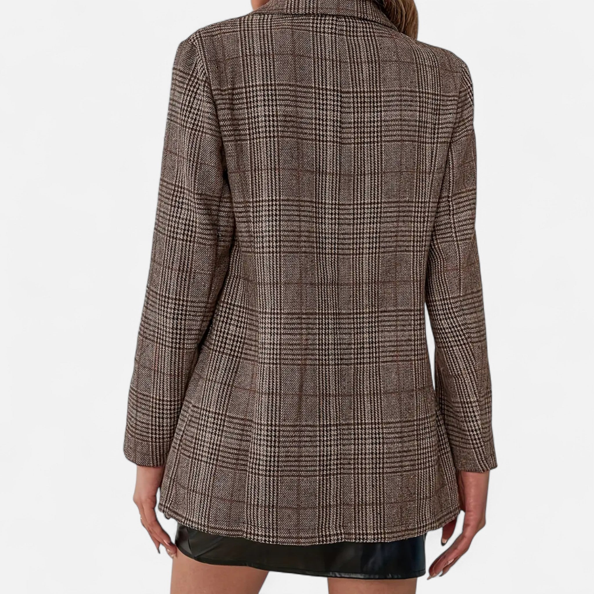 Lormonte | Women’s Plaid Blazer – Single-Breasted Heritage