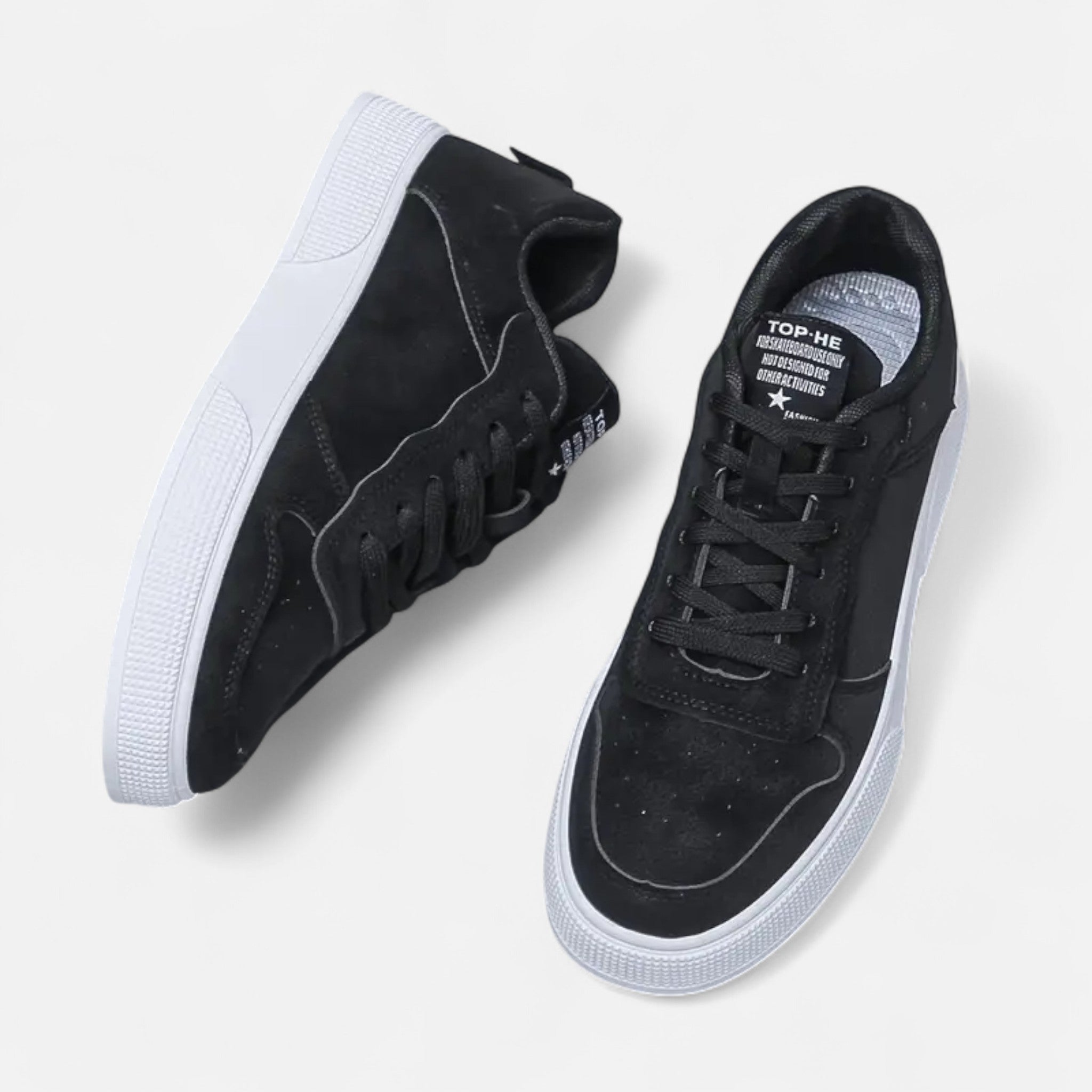 Lormonte | Men’s Low-Top Lace-Up Skate Shoes