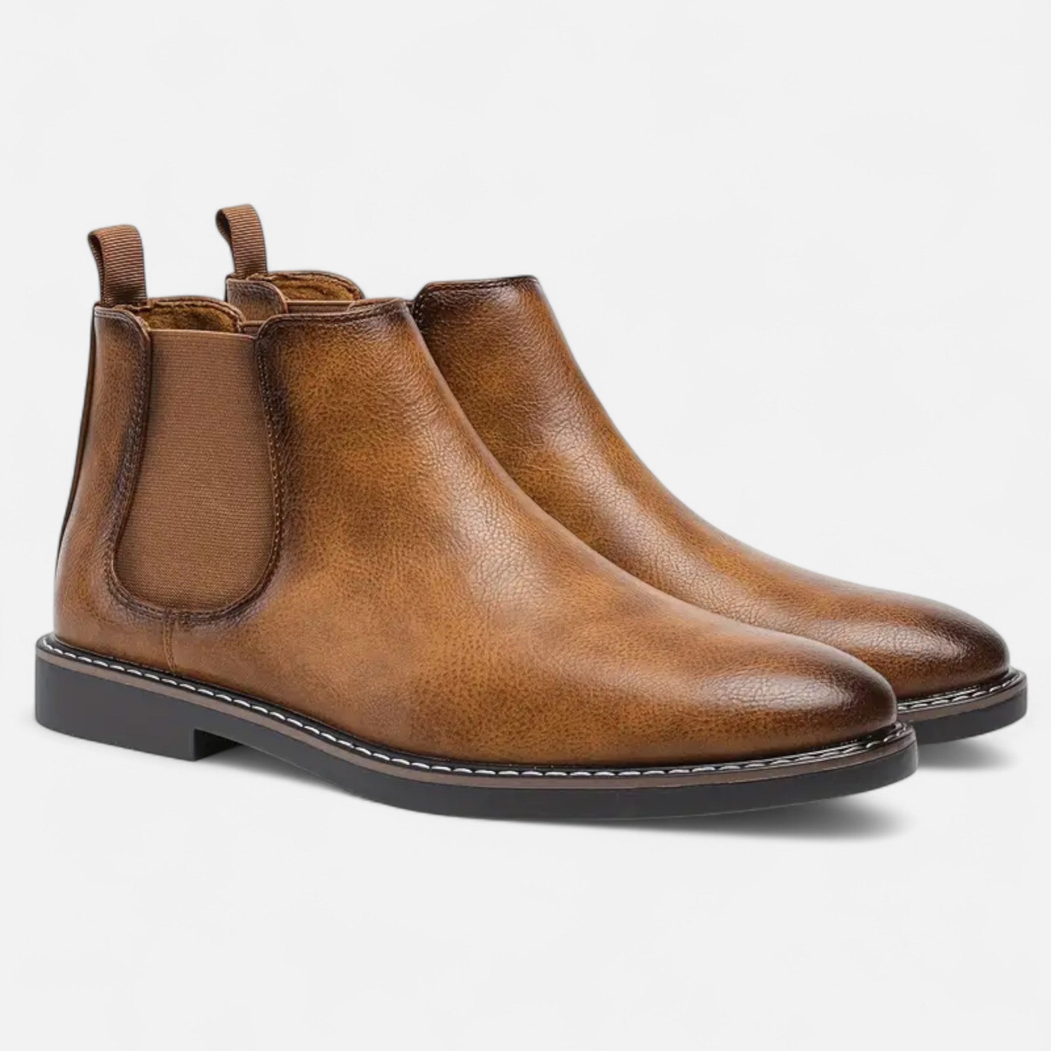 Lormonte | Men’s Two-Tone Retro Ankle Boots
