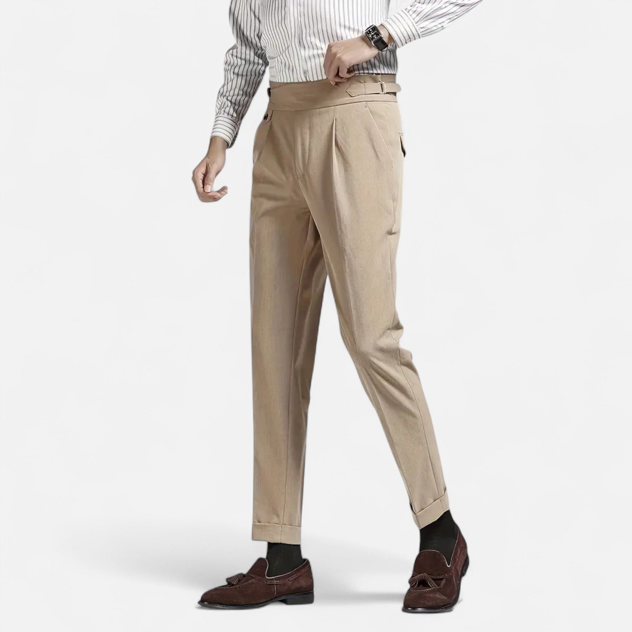 Lormonte | Men’s Classic Naples Suit Bottoms