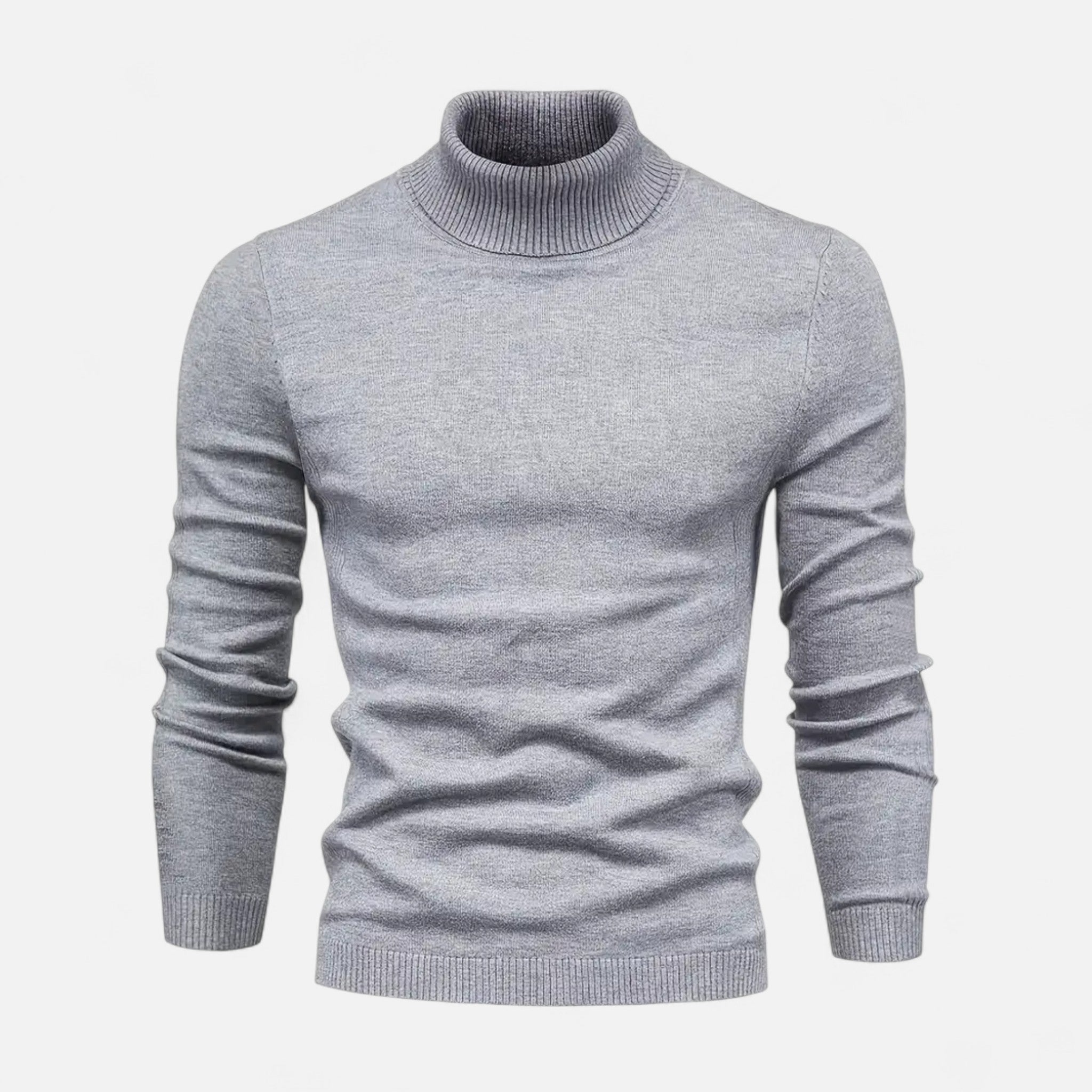 Lormonte | Men’s Lapel-Neck Knitted Sweater