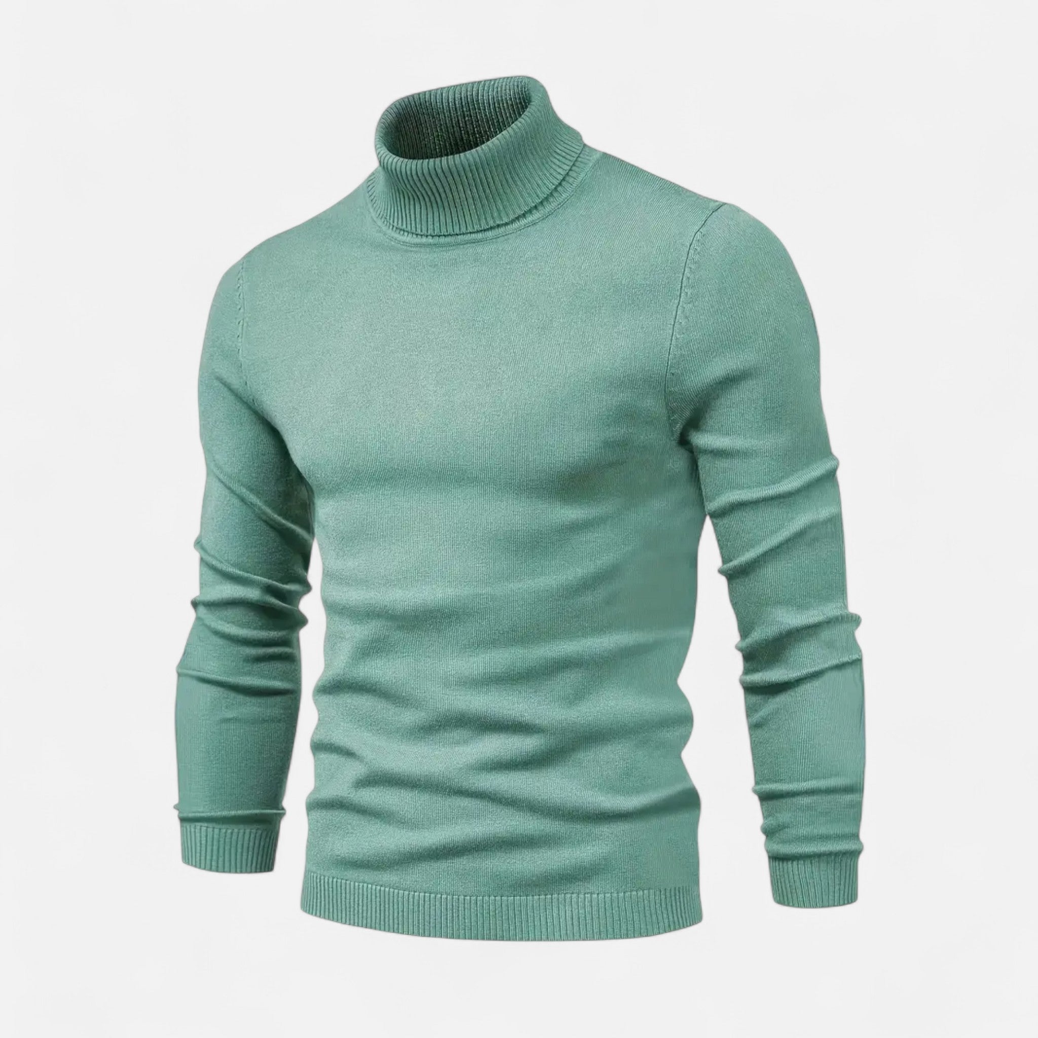 Lormonte | Men’s Lapel-Neck Knitted Sweater