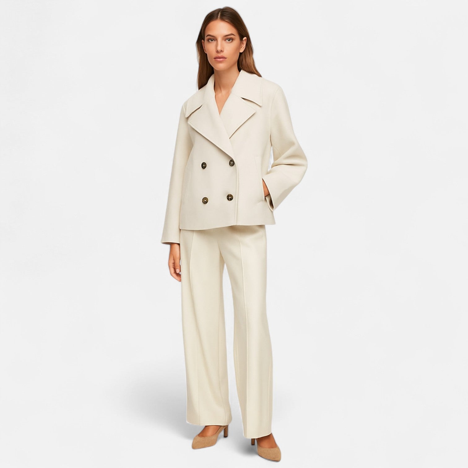 Lormonte - Women’s Tailored Minimalist Jacket – Modern Structure, Effortless Refinement