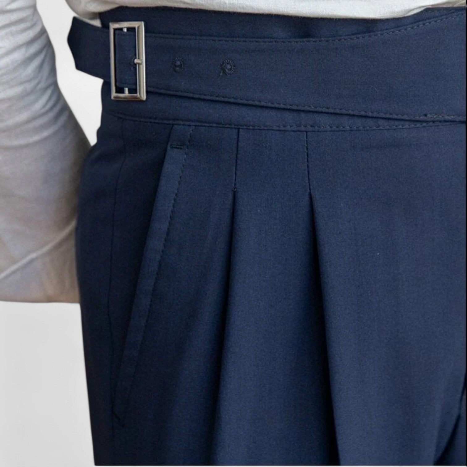 Lormonte | Men’s High-Waist Trousers – Defined Structure, Timeless Elegance