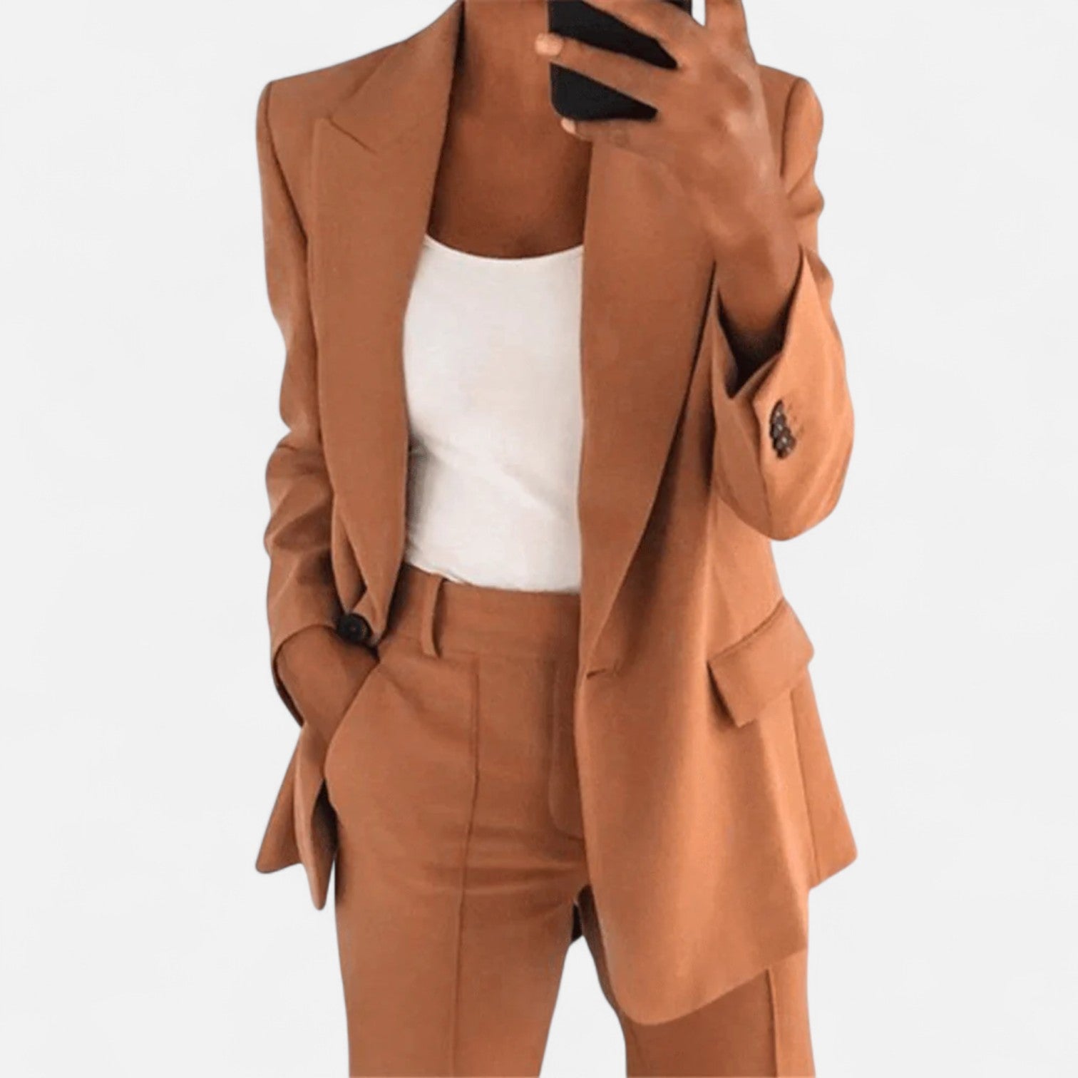 Lormonte | Women's Two-Piece Elegant Suit – Tailored Sophistication, Modern Feminine Power