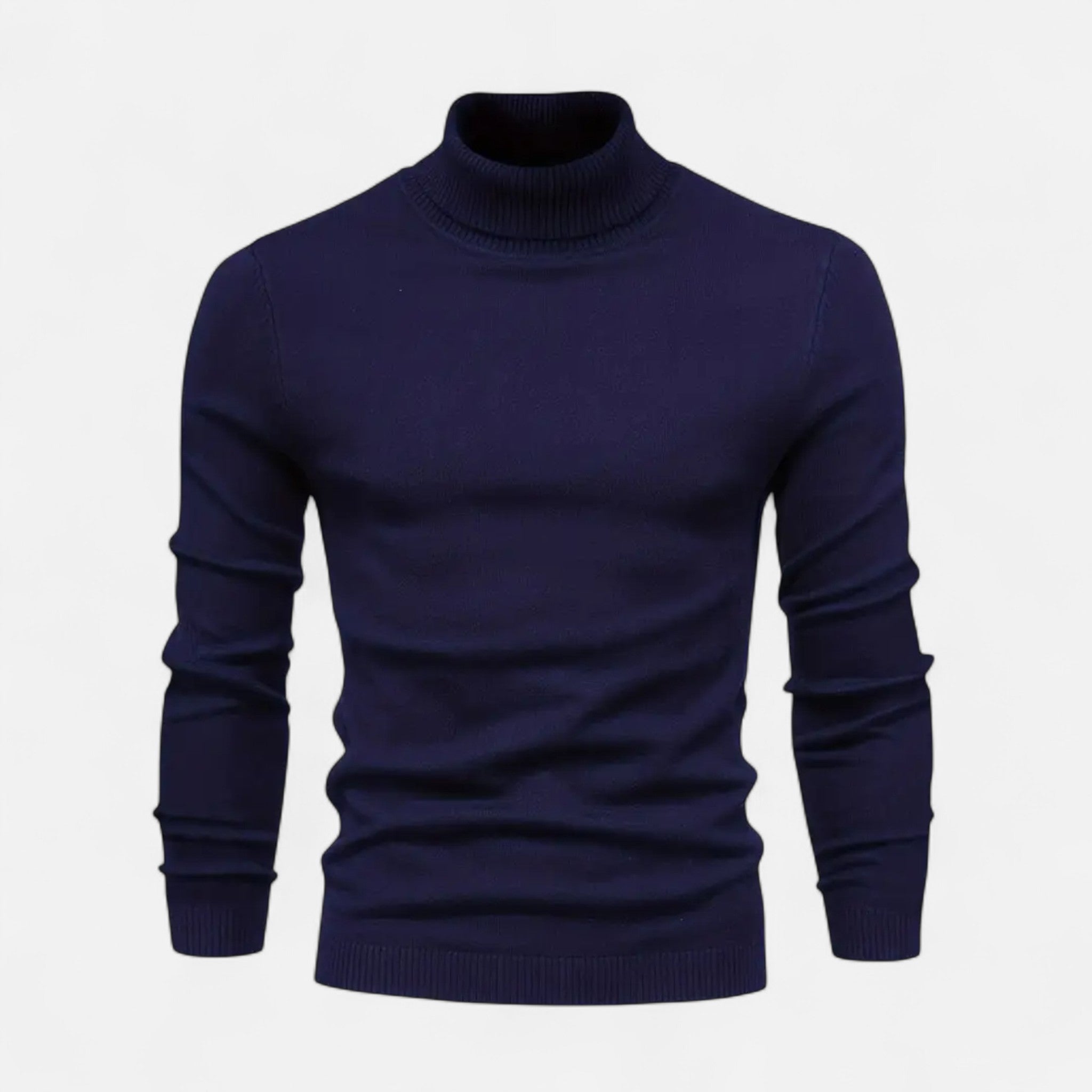 Lormonte | Men’s Lapel-Neck Knitted Sweater