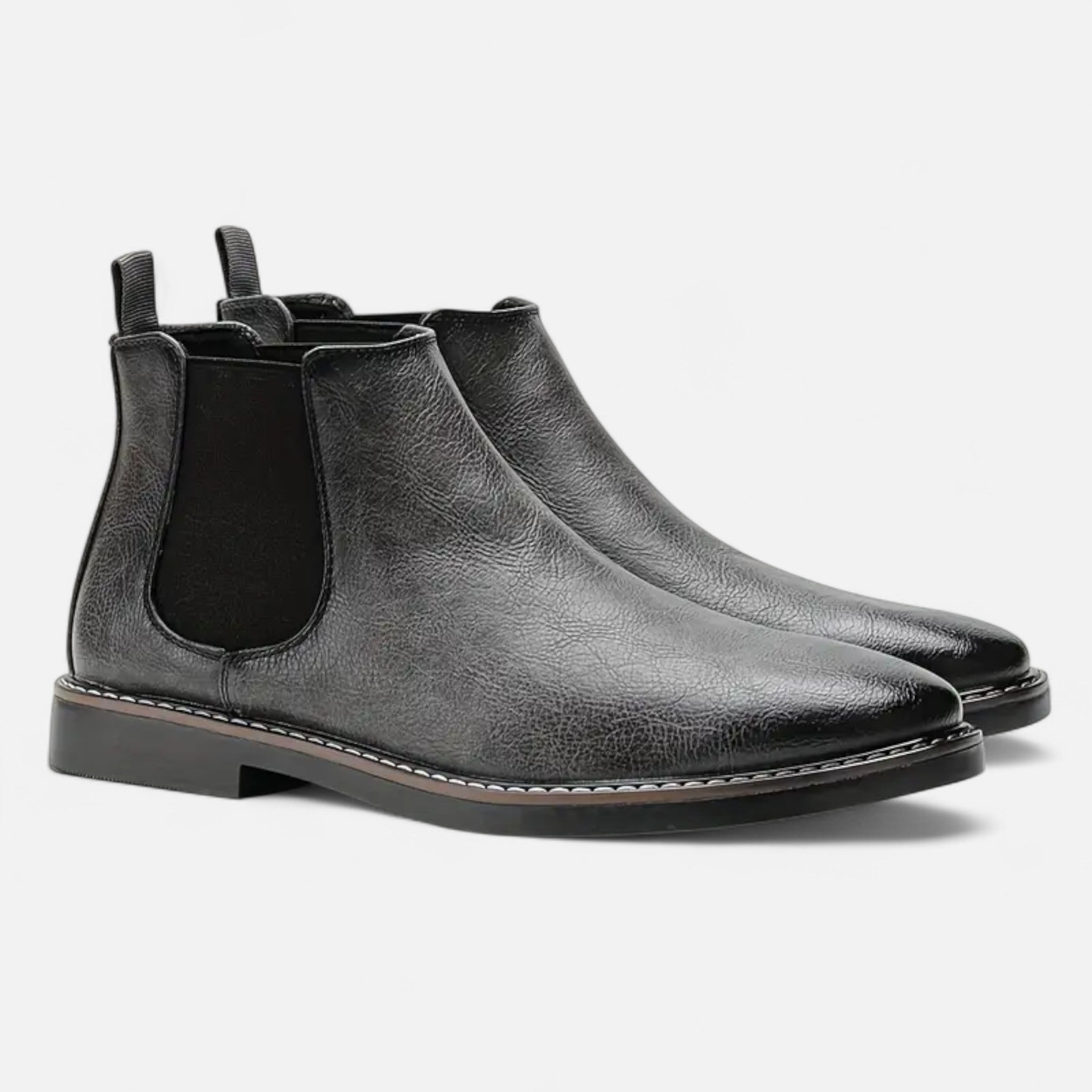 Lormonte | Men’s Two-Tone Retro Ankle Boots