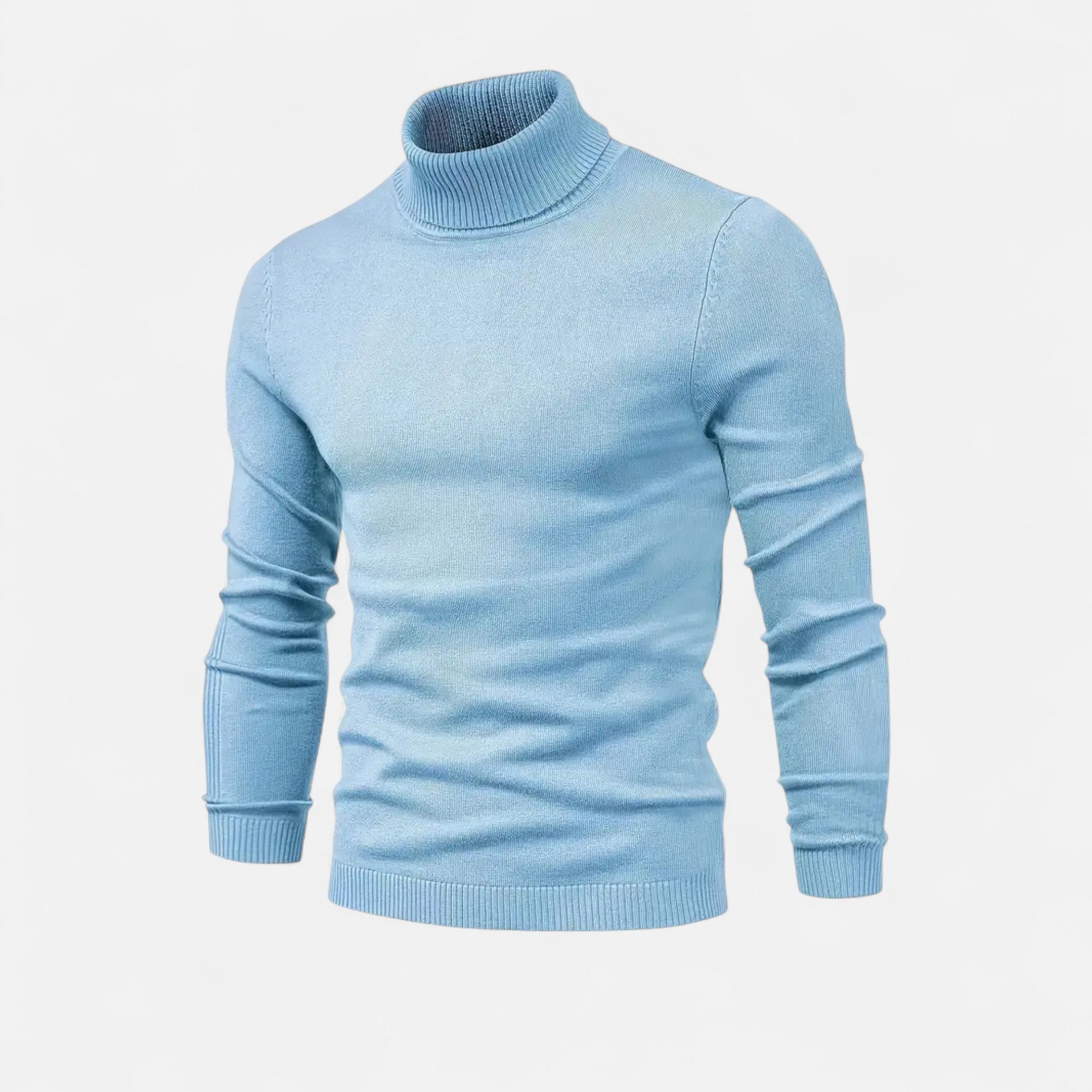 Lormonte | Men’s Lapel-Neck Knitted Sweater
