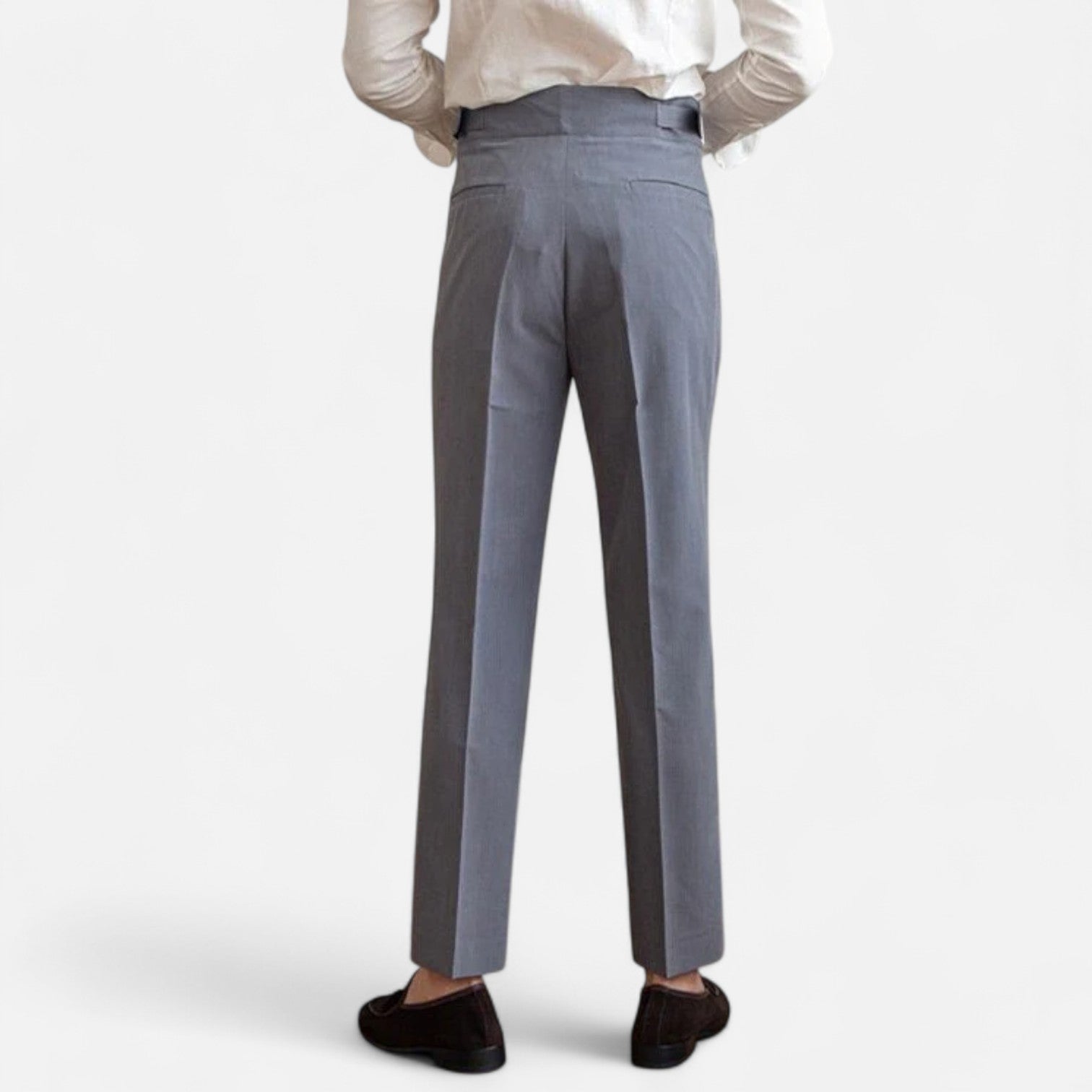 Lormonte | Men’s High-Waist Trousers – Defined Structure, Timeless Elegance