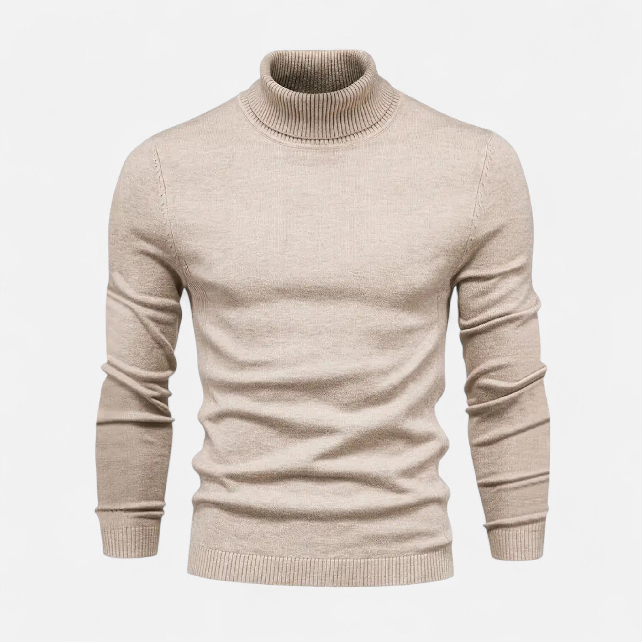Lormonte | Men’s Lapel-Neck Knitted Sweater