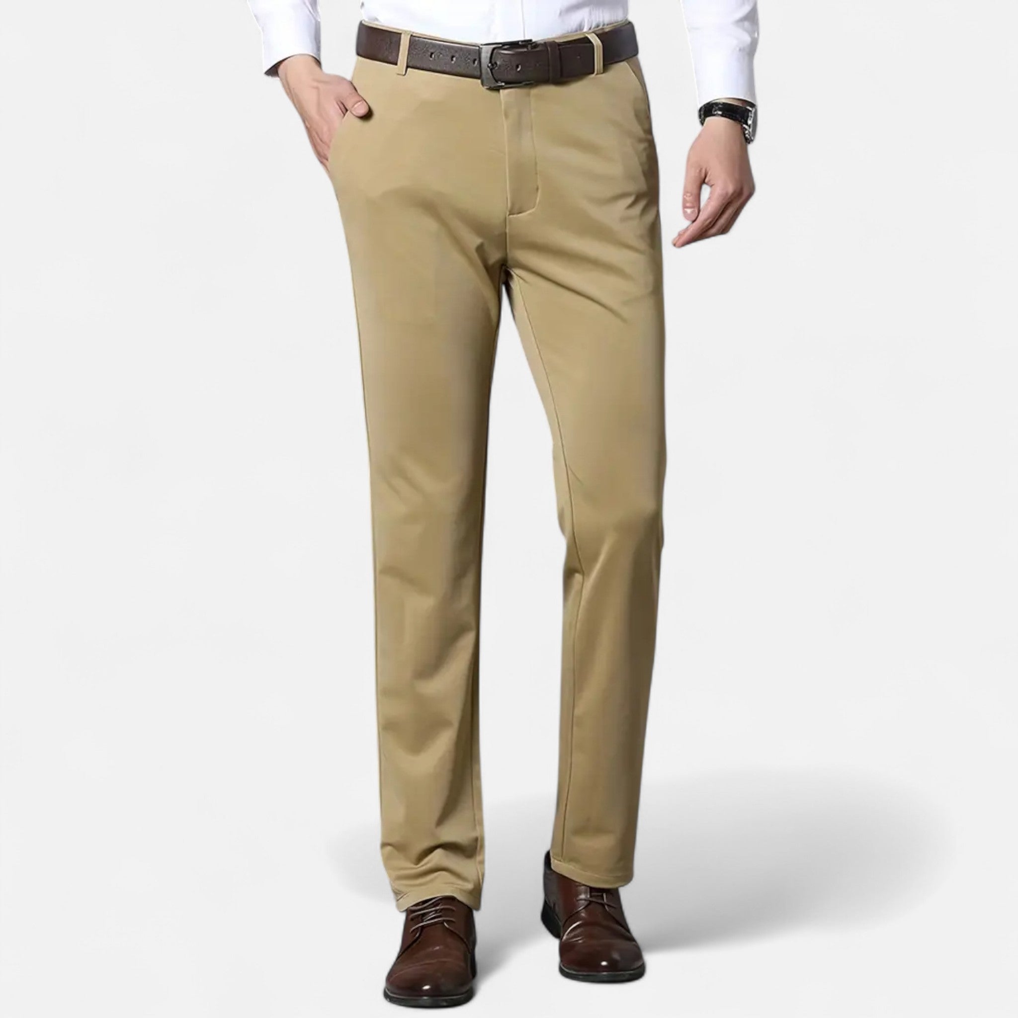 Lormonte | Men’s Solid Colour Business Trousers