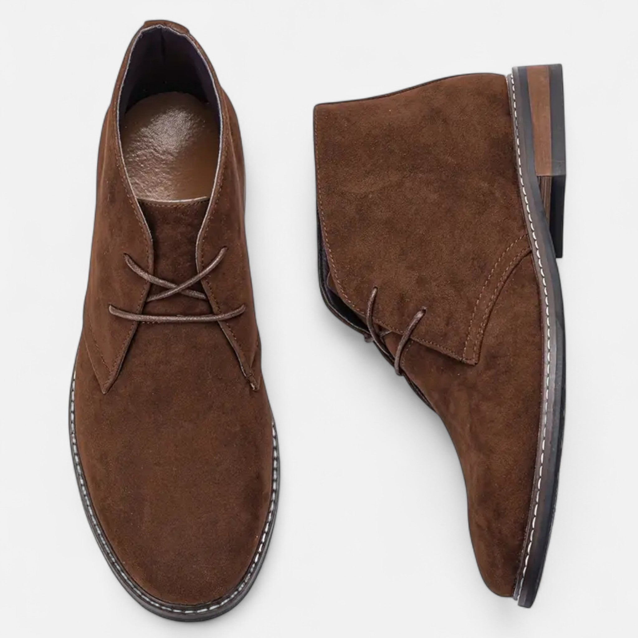Lormonte | Men’s Vintage Lace-Up Ankle Boots