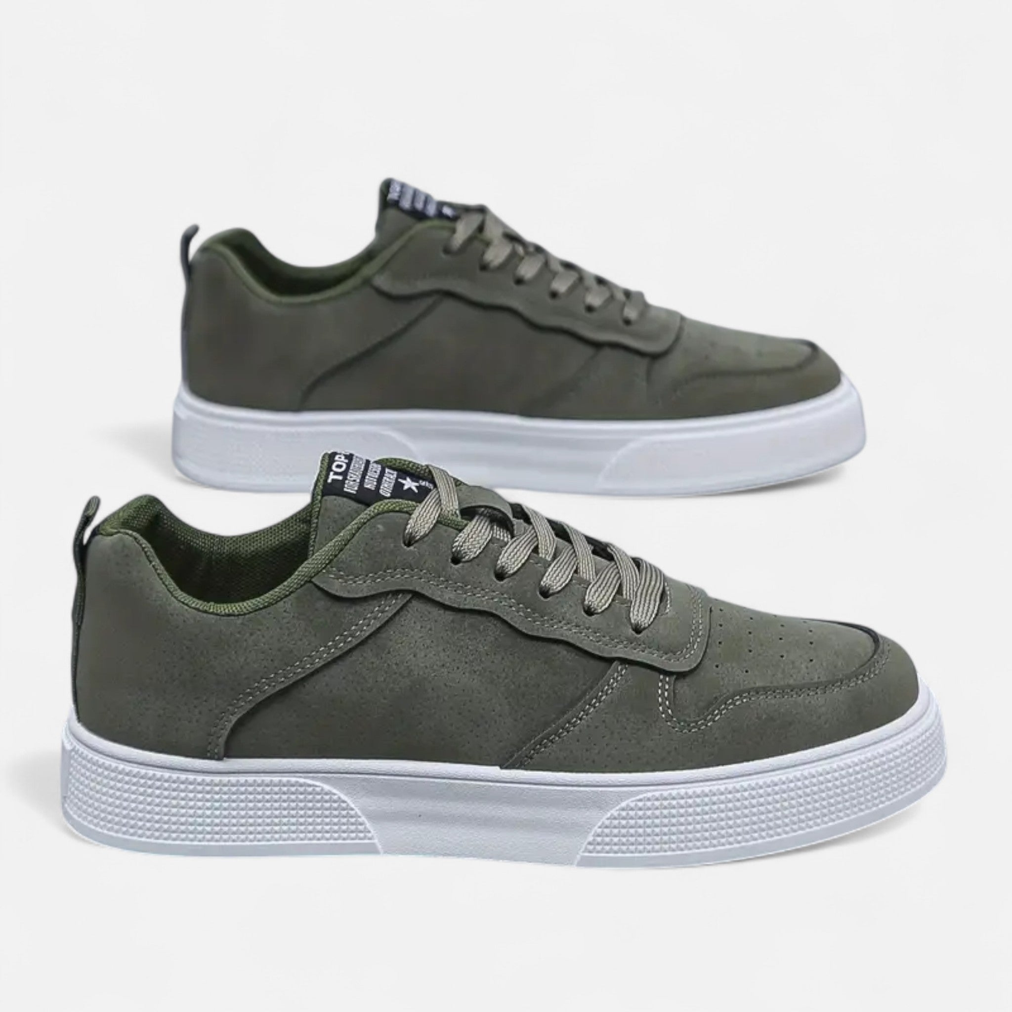 Lormonte | Men’s Low-Top Lace-Up Skate Shoes