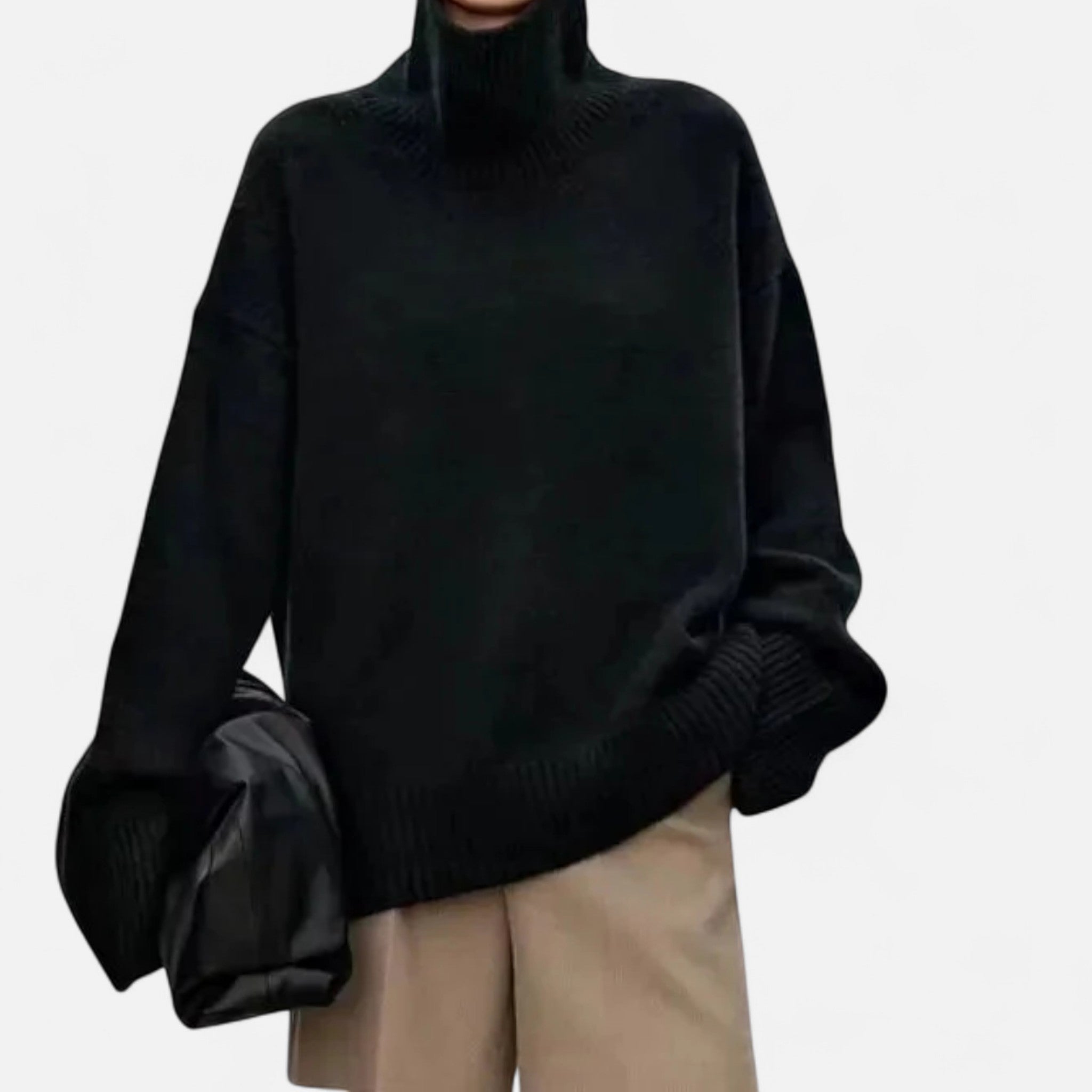 Lormonte | Women’s Wool Sweater – Timeless Turtleneck Elegance
