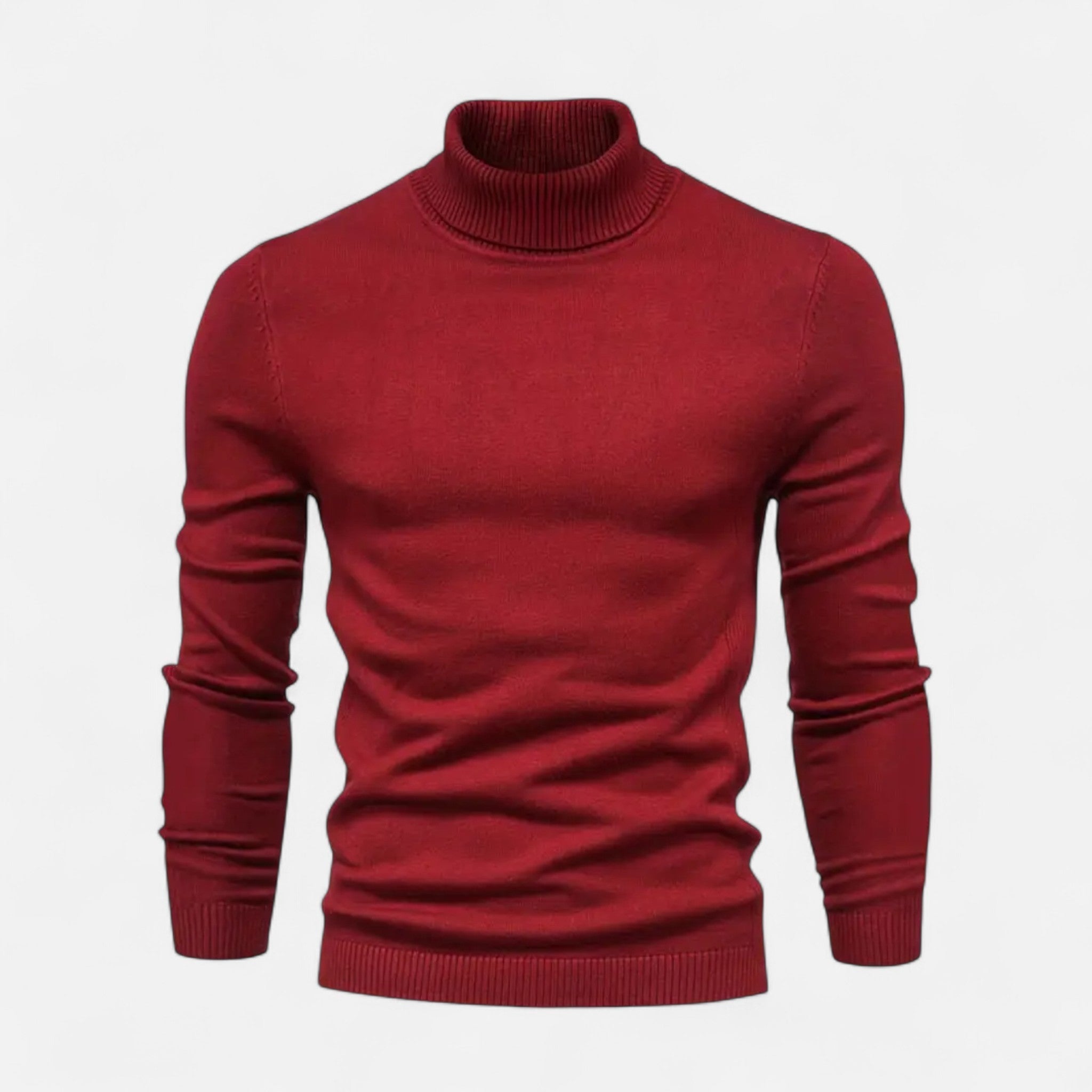 Lormonte | Men’s Lapel-Neck Knitted Sweater
