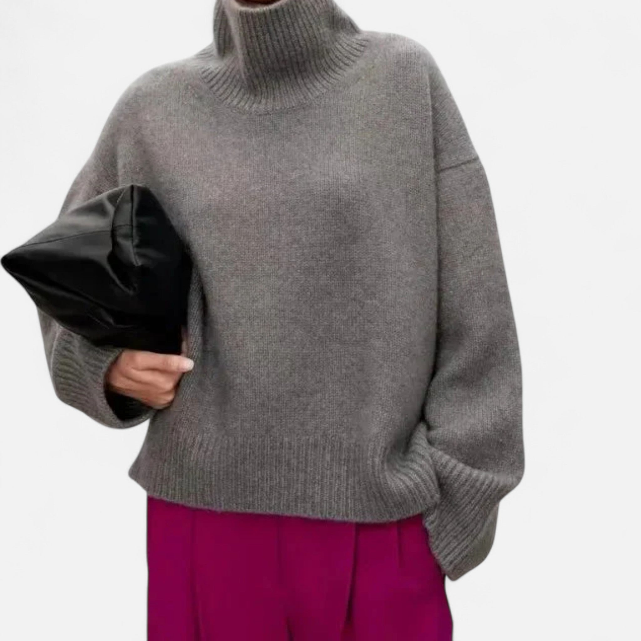 Lormonte | Women’s Wool Sweater – Timeless Turtleneck Elegance