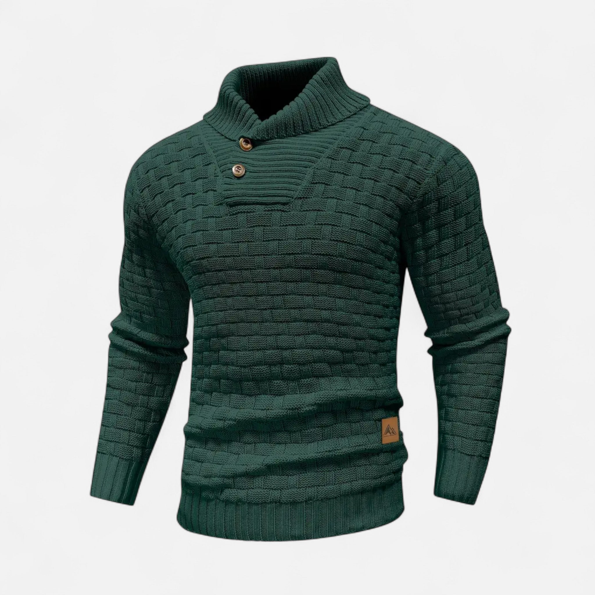 Lormonte | Men’s Waffle Knit Pullover Sweater