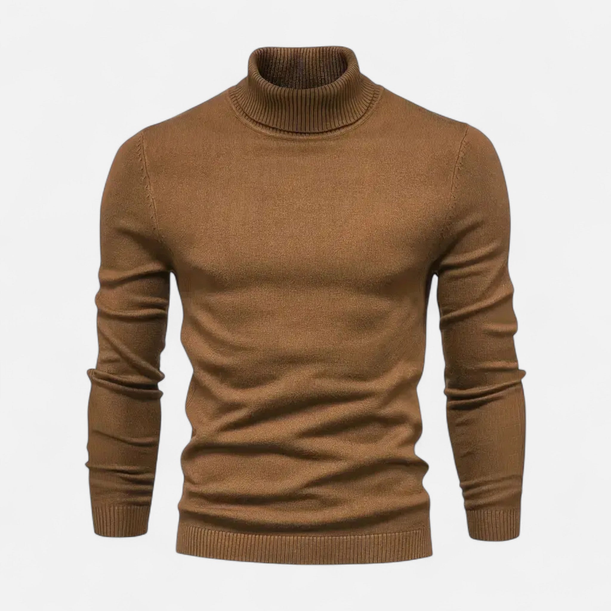 Lormonte | Men’s Lapel-Neck Knitted Sweater