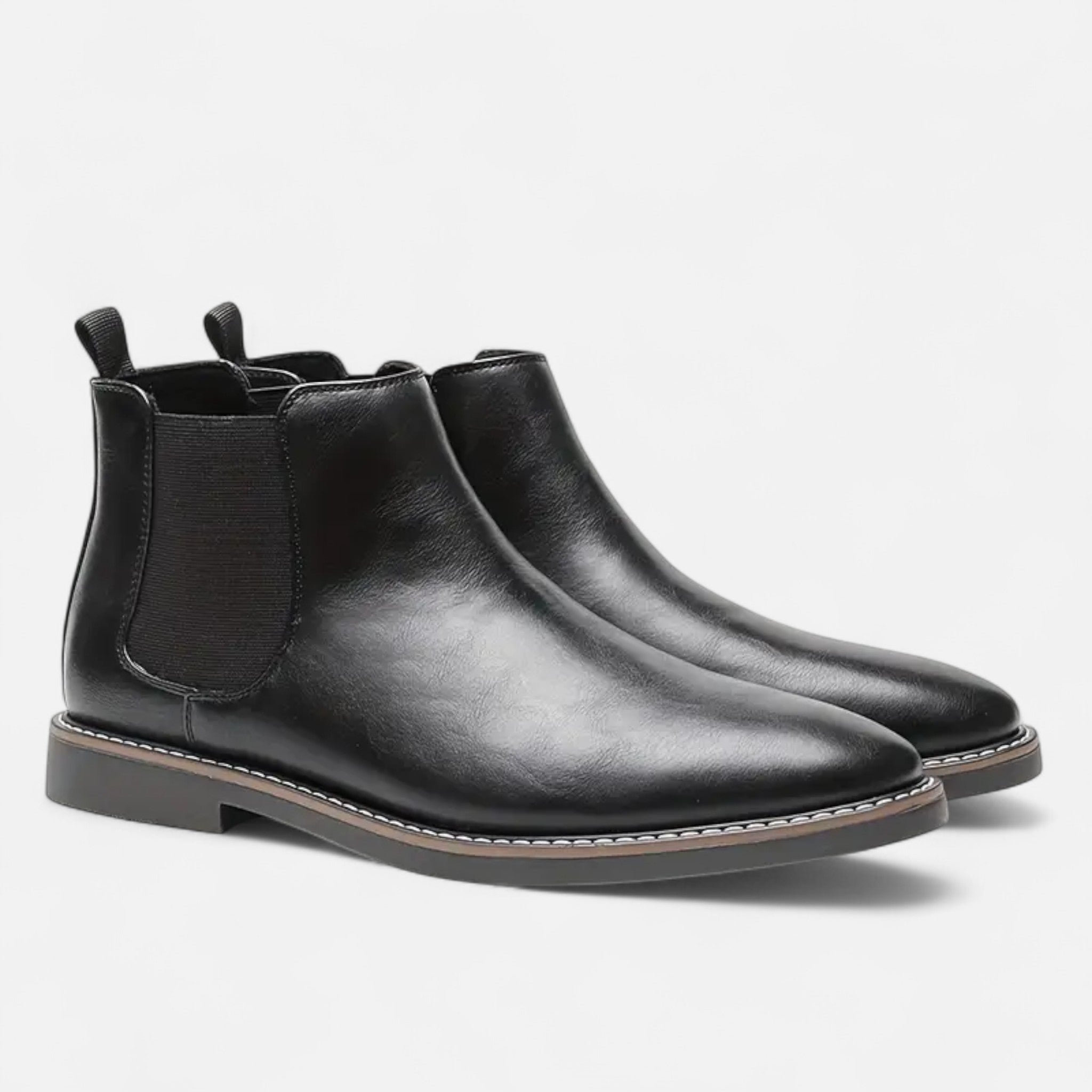 Lormonte | Men’s Two-Tone Retro Ankle Boots