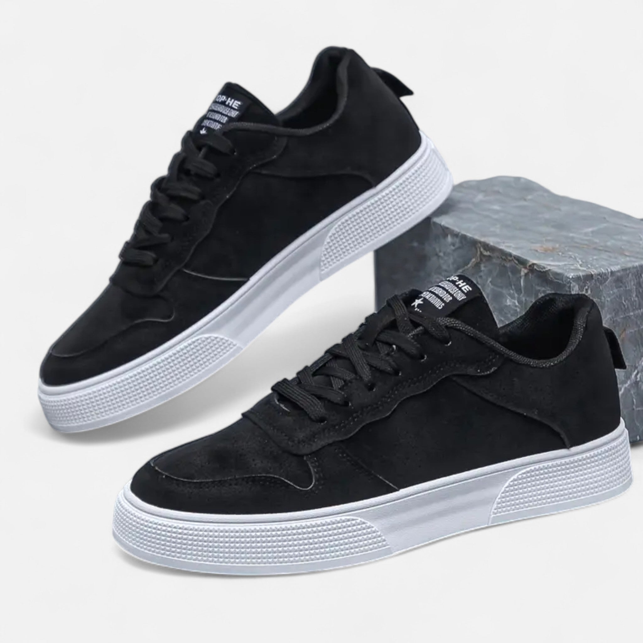 Lormonte | Men’s Low-Top Lace-Up Skate Shoes