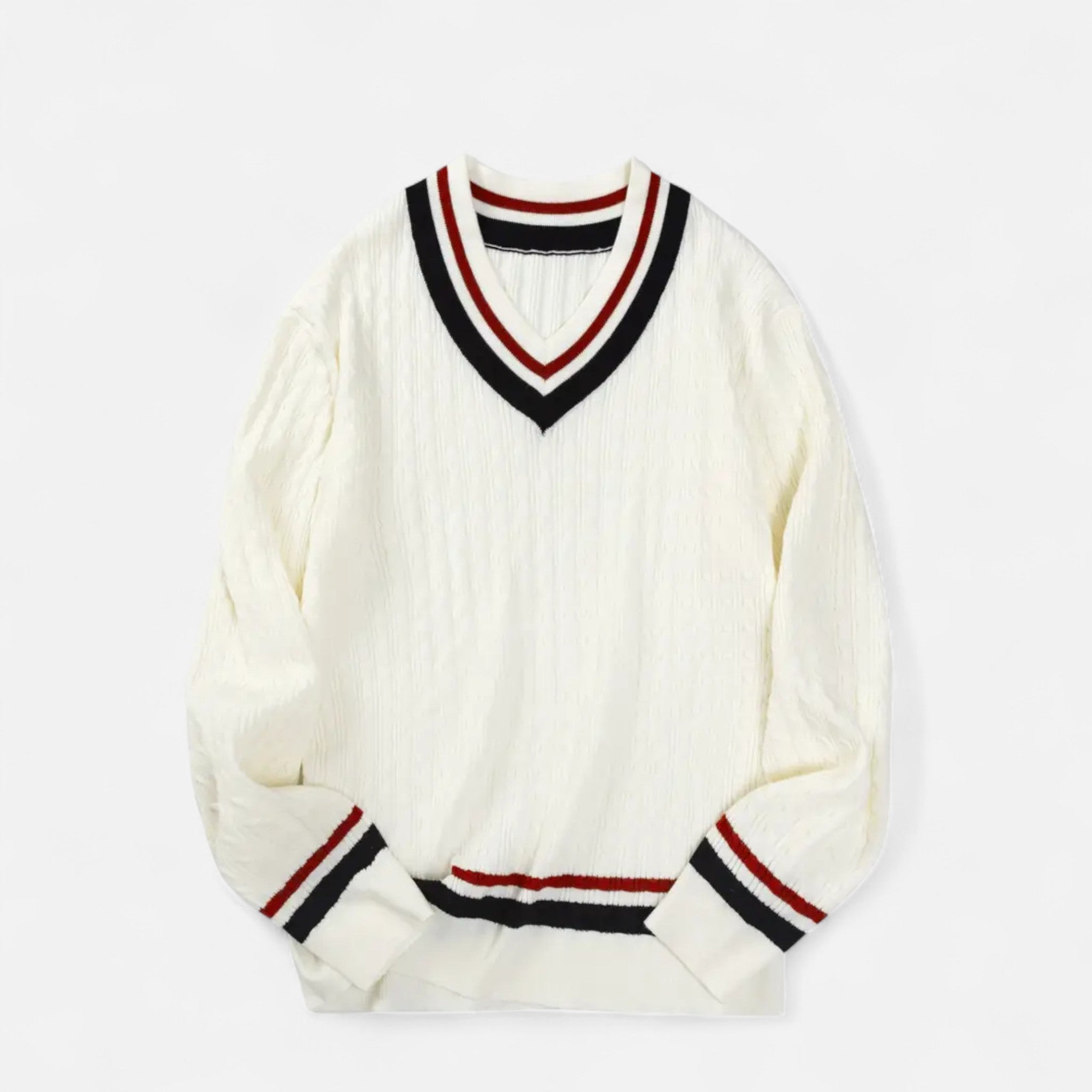 Lormonte | Men’s Classic Knit V-Neck Top