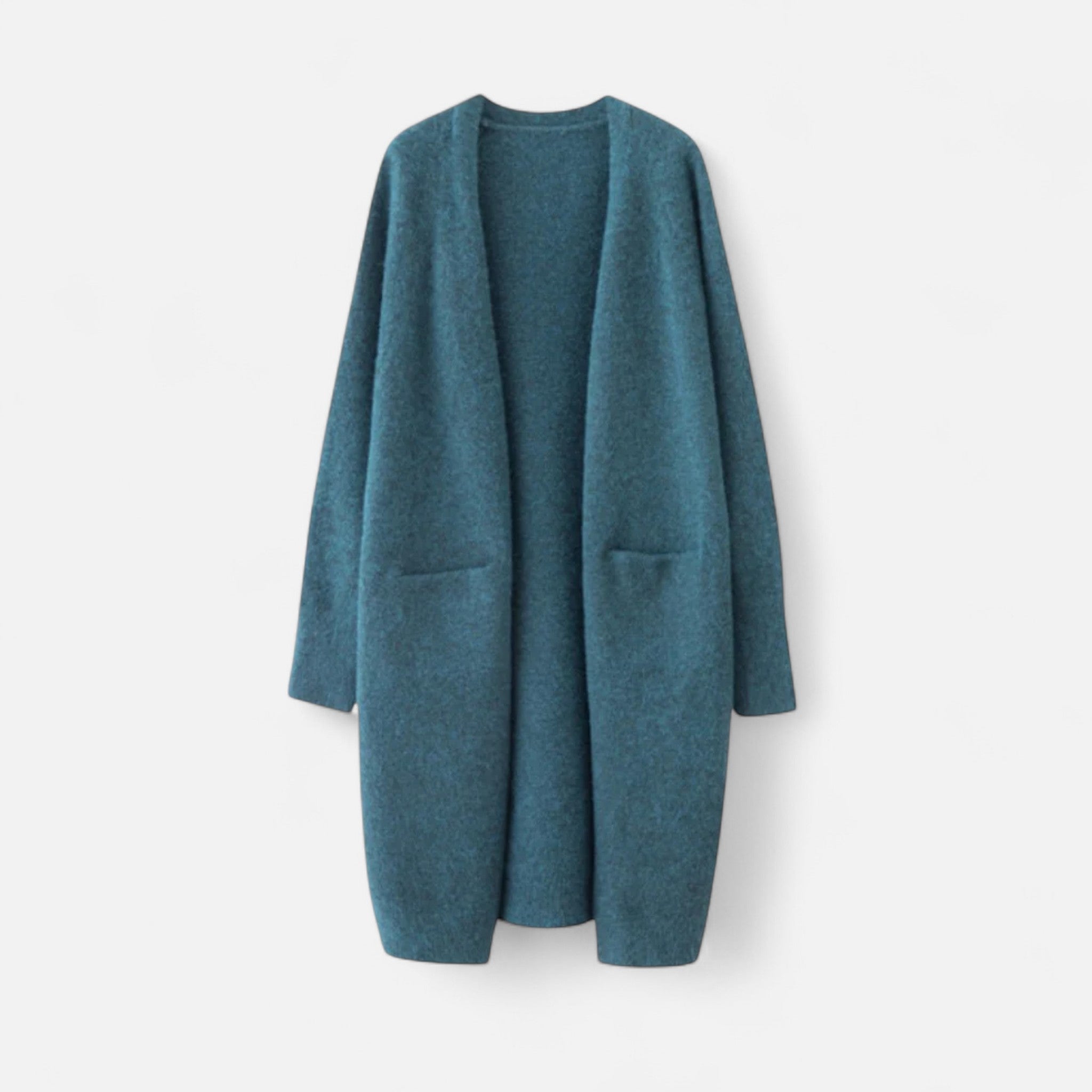 Lormonte | Women’s Open-Front Cardigan – Timeless Long Silhouette