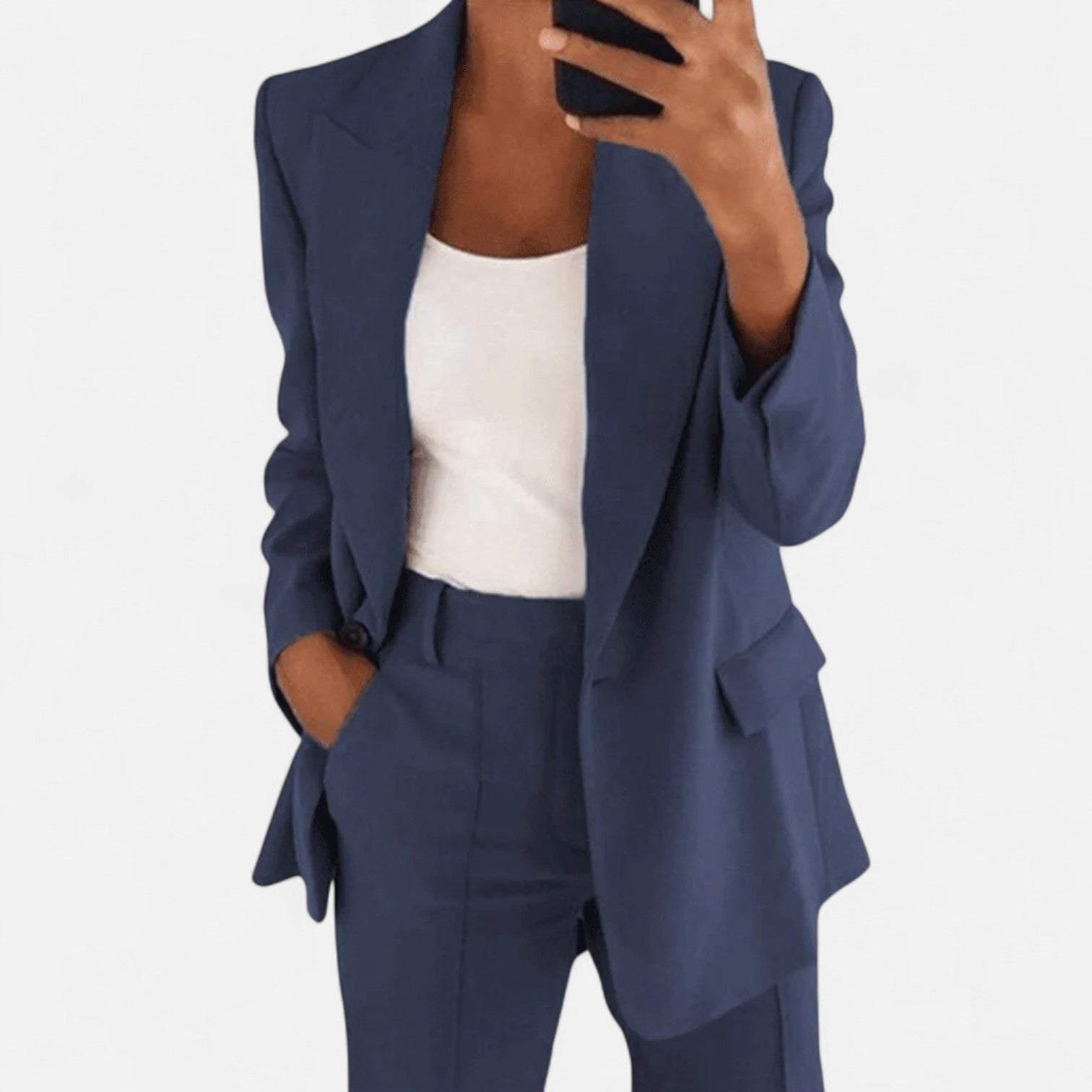 Lormonte | Women's Two-Piece Elegant Suit – Tailored Sophistication, Modern Feminine Power