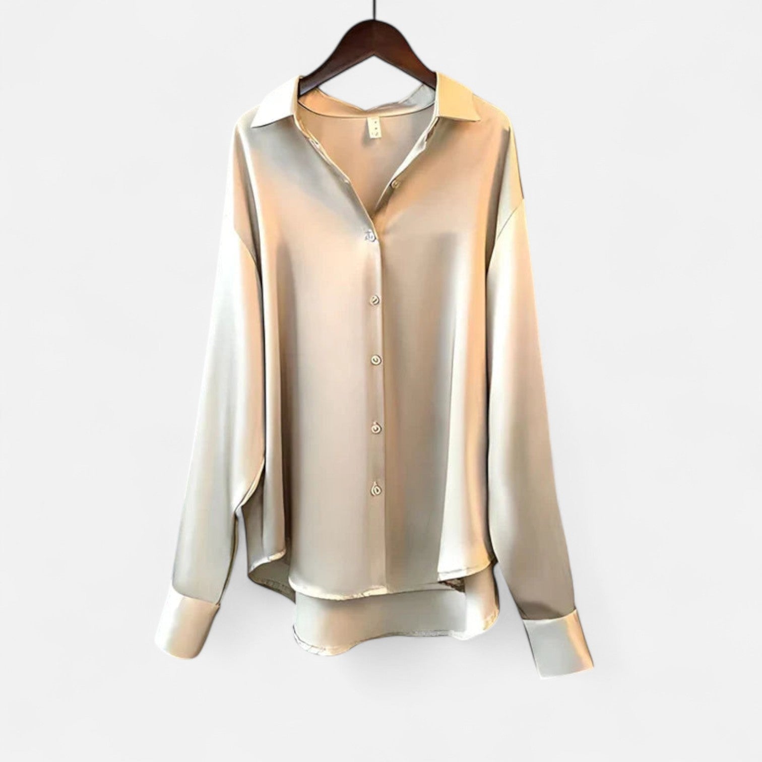 Lormonte | Women’s Silk Shirt – Timeless Elegance in a Lustrous Finish