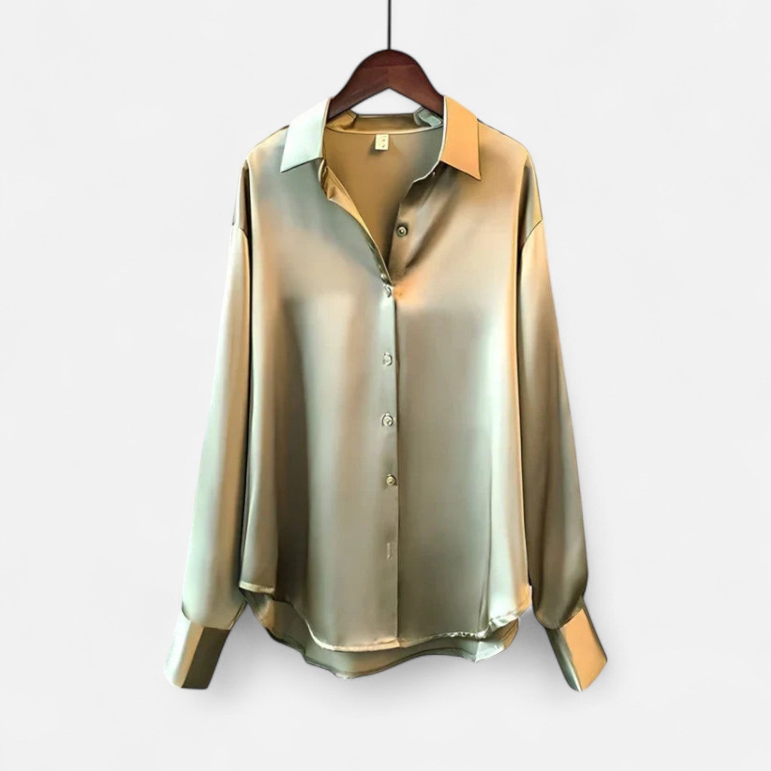 Lormonte | Women’s Silk Shirt – Timeless Elegance in a Lustrous Finish