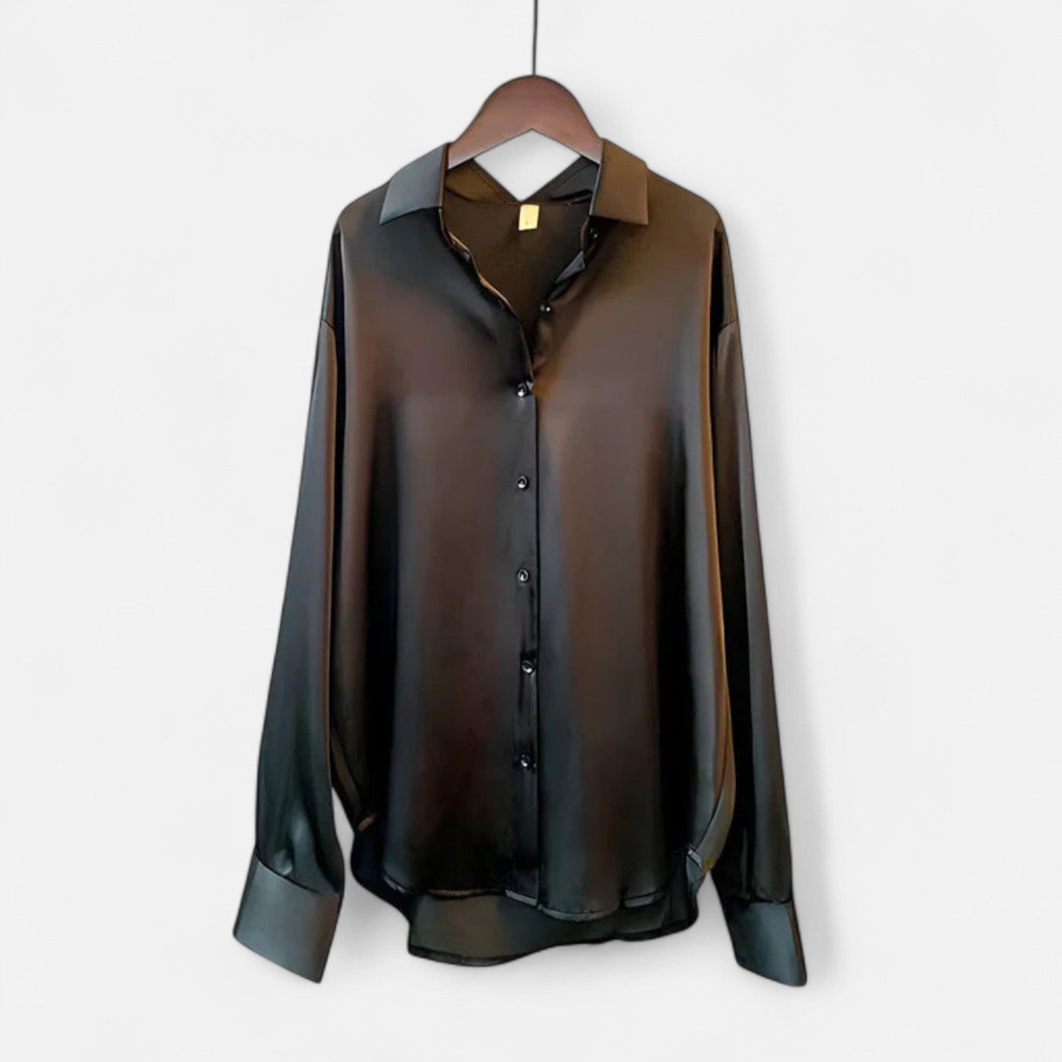 Lormonte | Women’s Silk Shirt – Timeless Elegance in a Lustrous Finish