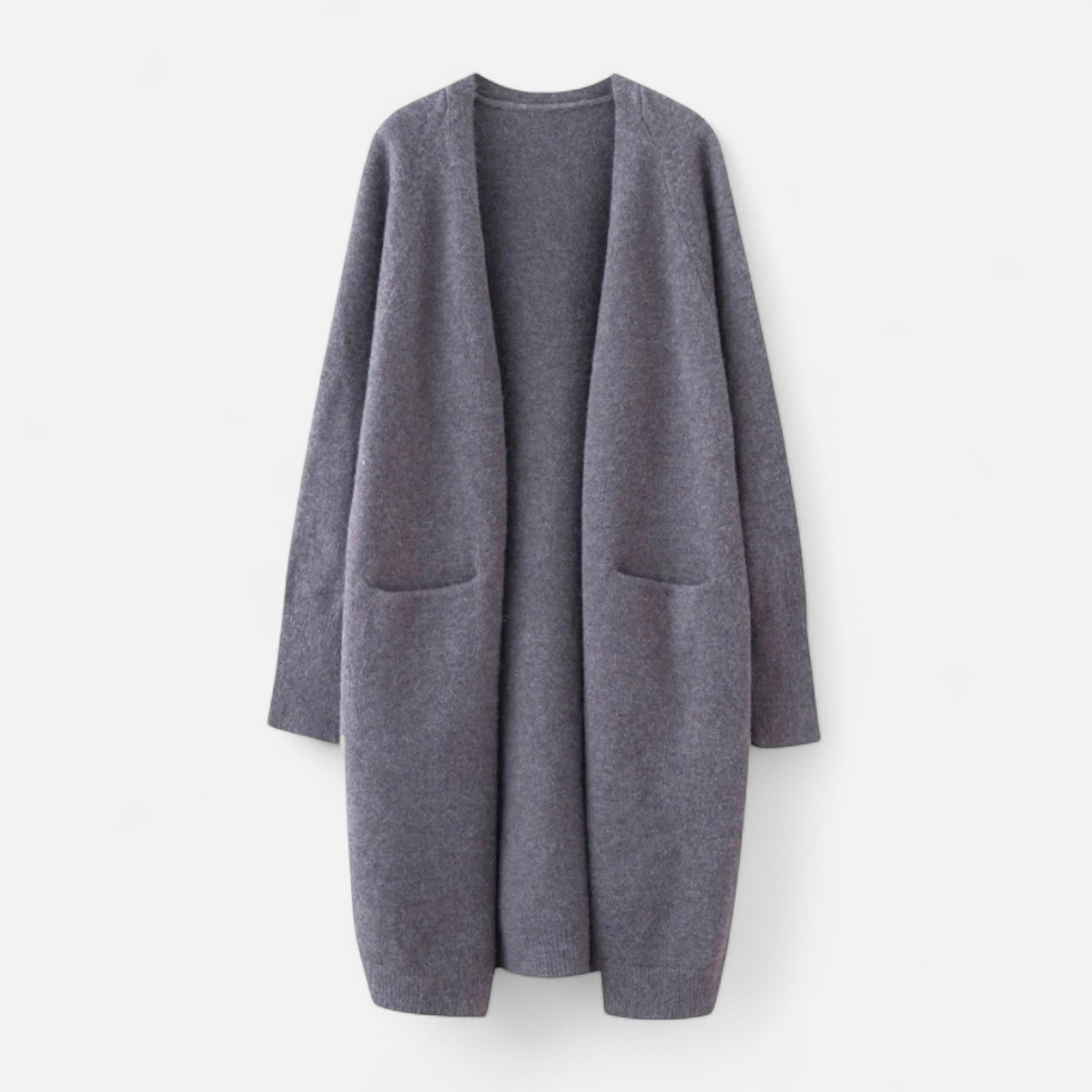 Lormonte | Women’s Open-Front Cardigan – Timeless Long Silhouette