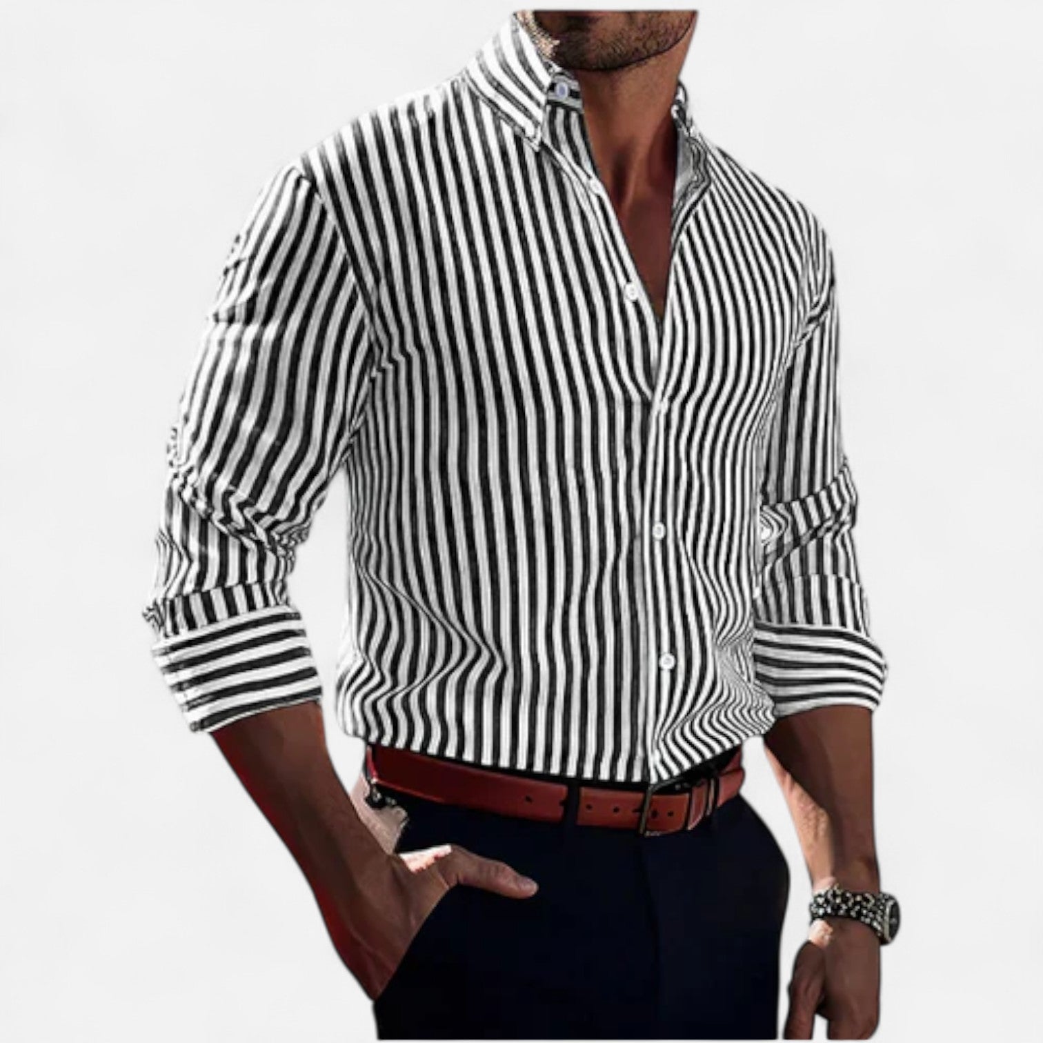 Lormonte | Men’s Shirt – Structured Elegance, Timeless and Versatile