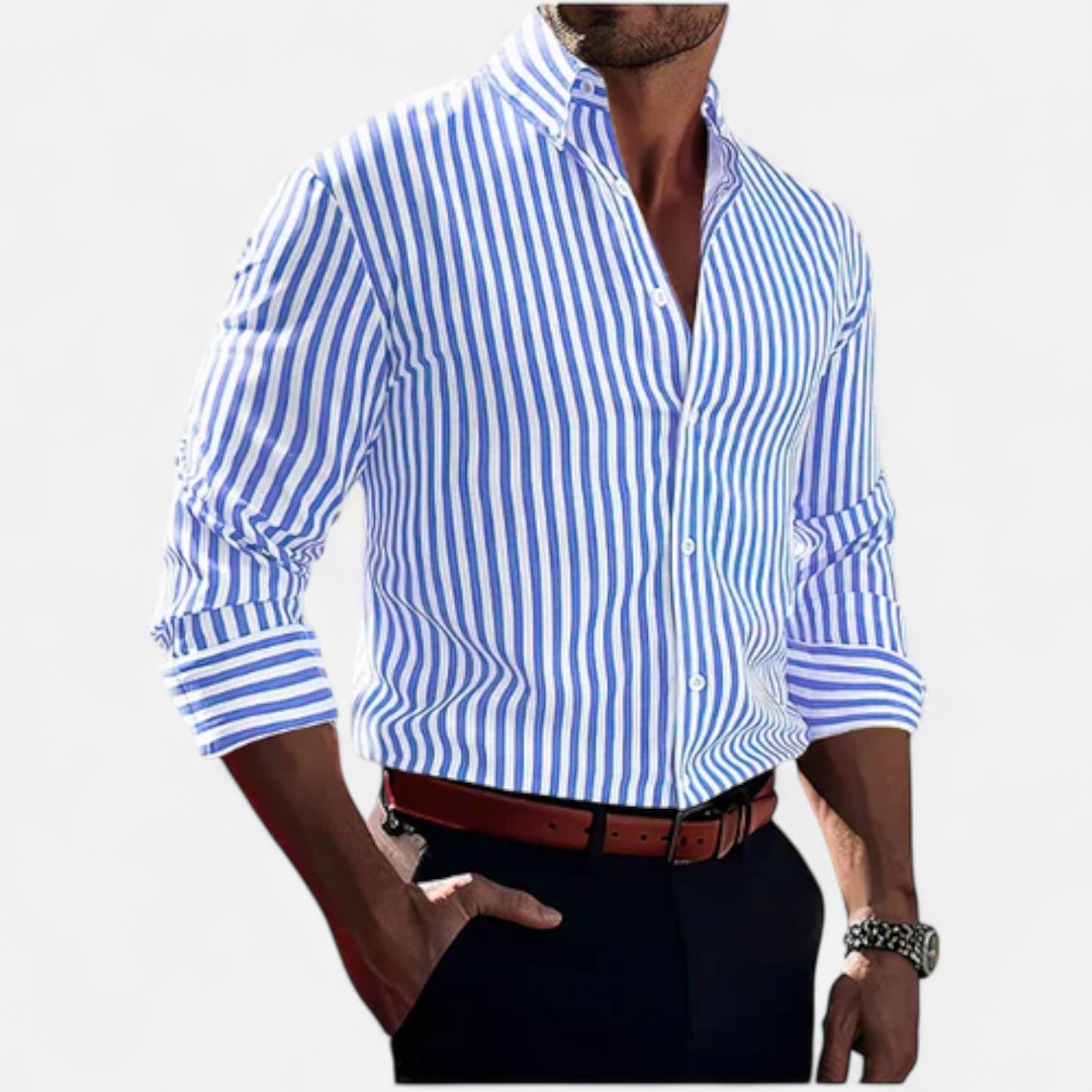 Lormonte | Men’s Shirt – Structured Elegance, Timeless and Versatile
