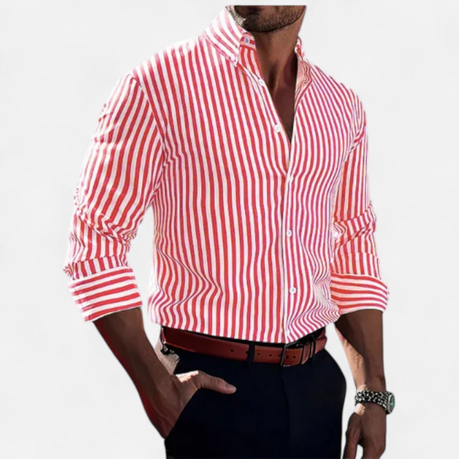 Lormonte | Men’s Shirt – Structured Elegance, Timeless and Versatile