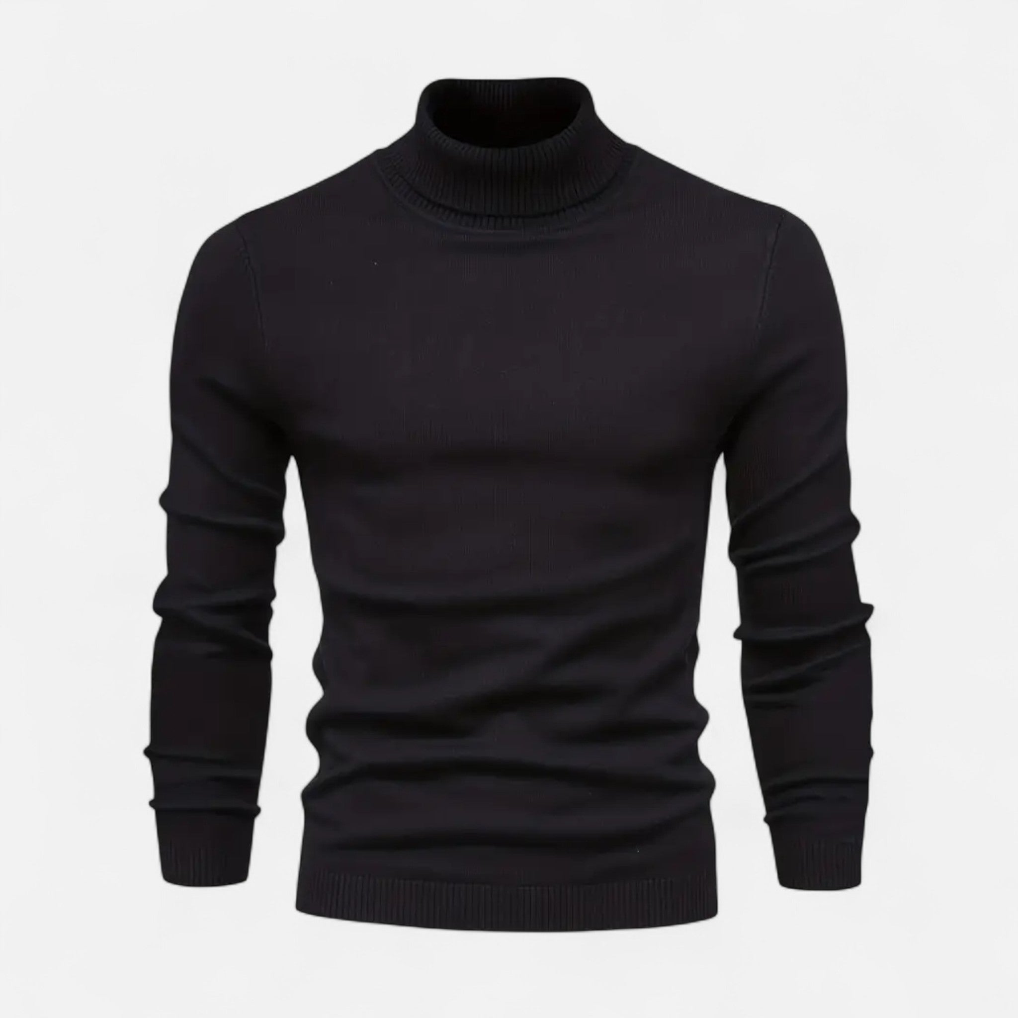 Lormonte | Men’s Lapel-Neck Knitted Sweater