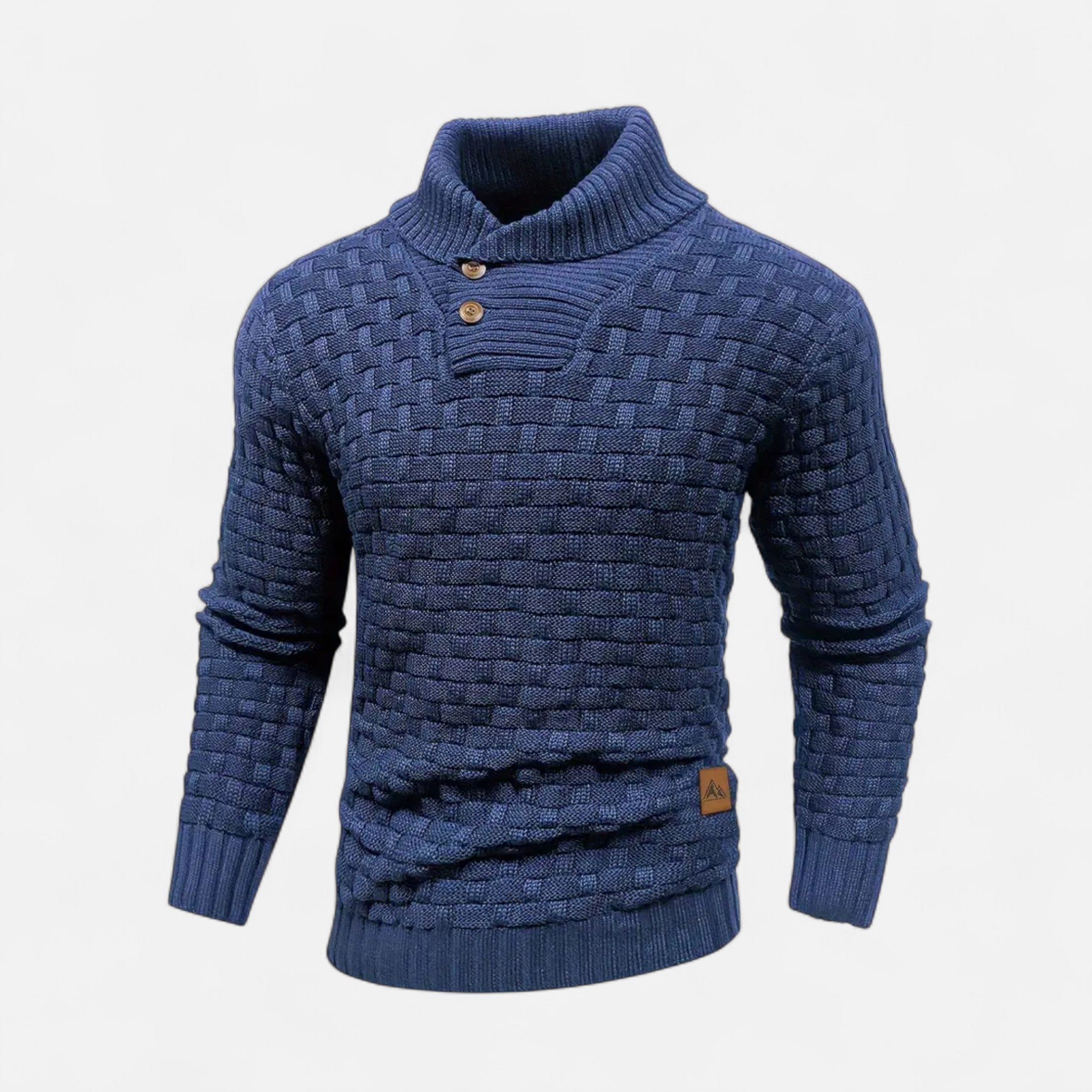 Lormonte | Men’s Waffle Knit Pullover Sweater