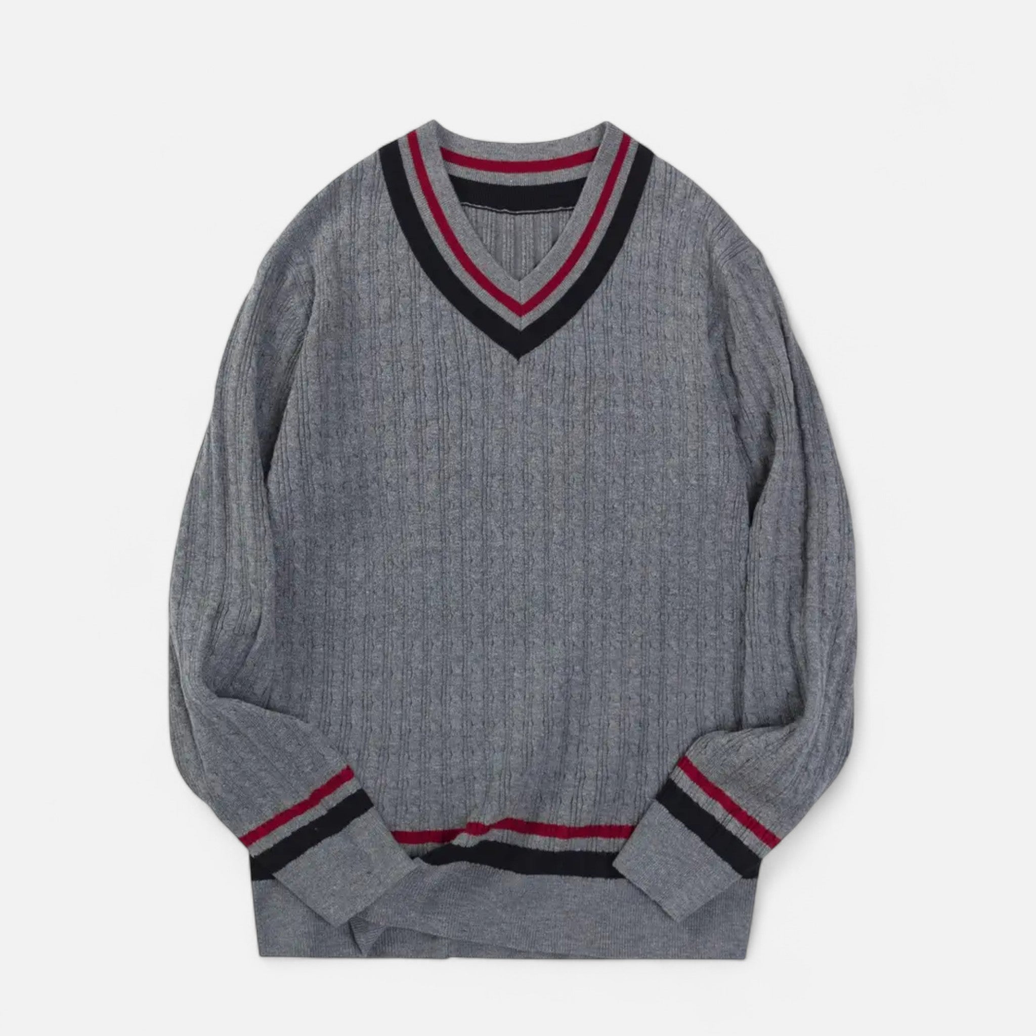 Lormonte | Men’s Classic Knit V-Neck Top