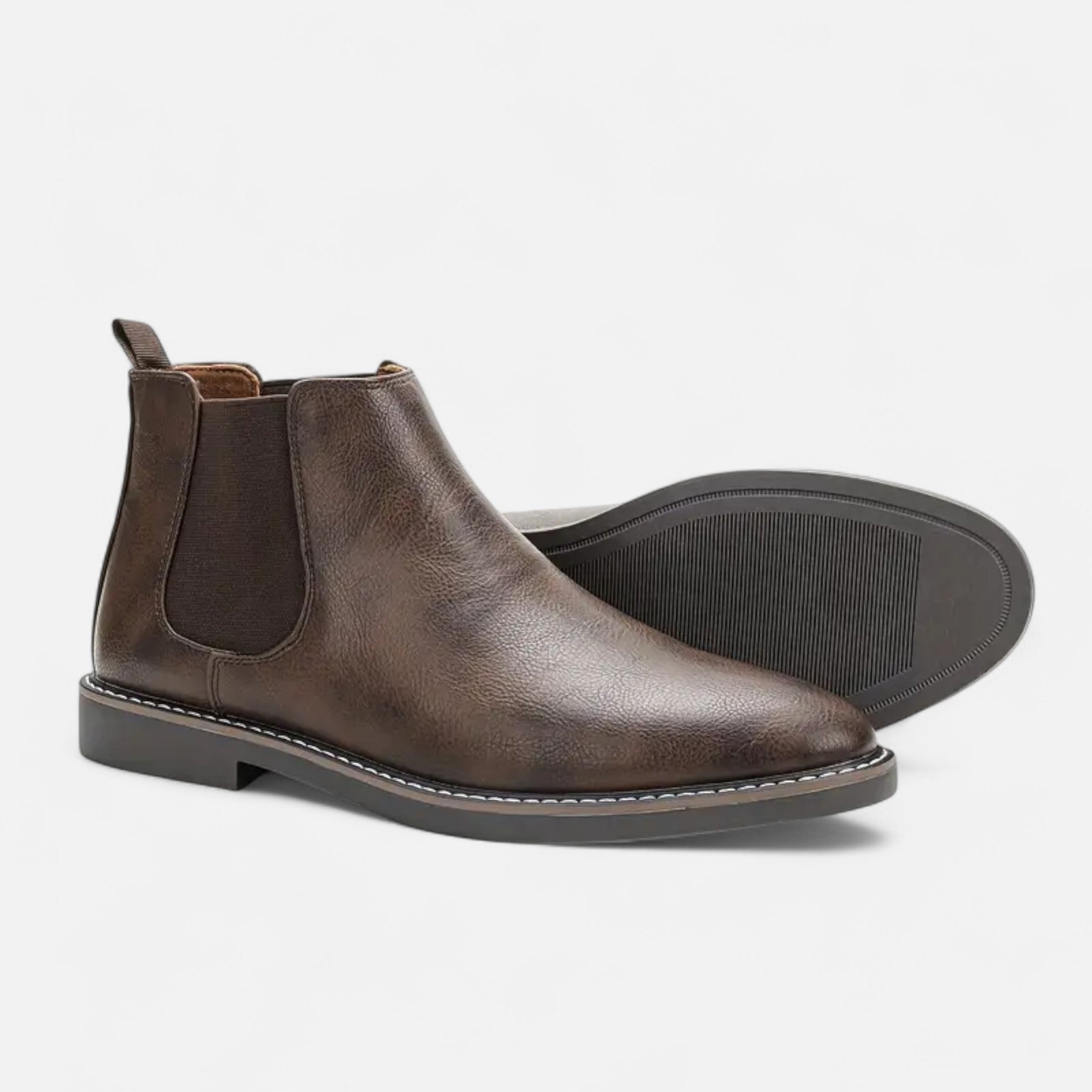 Lormonte | Men’s Two-Tone Retro Ankle Boots