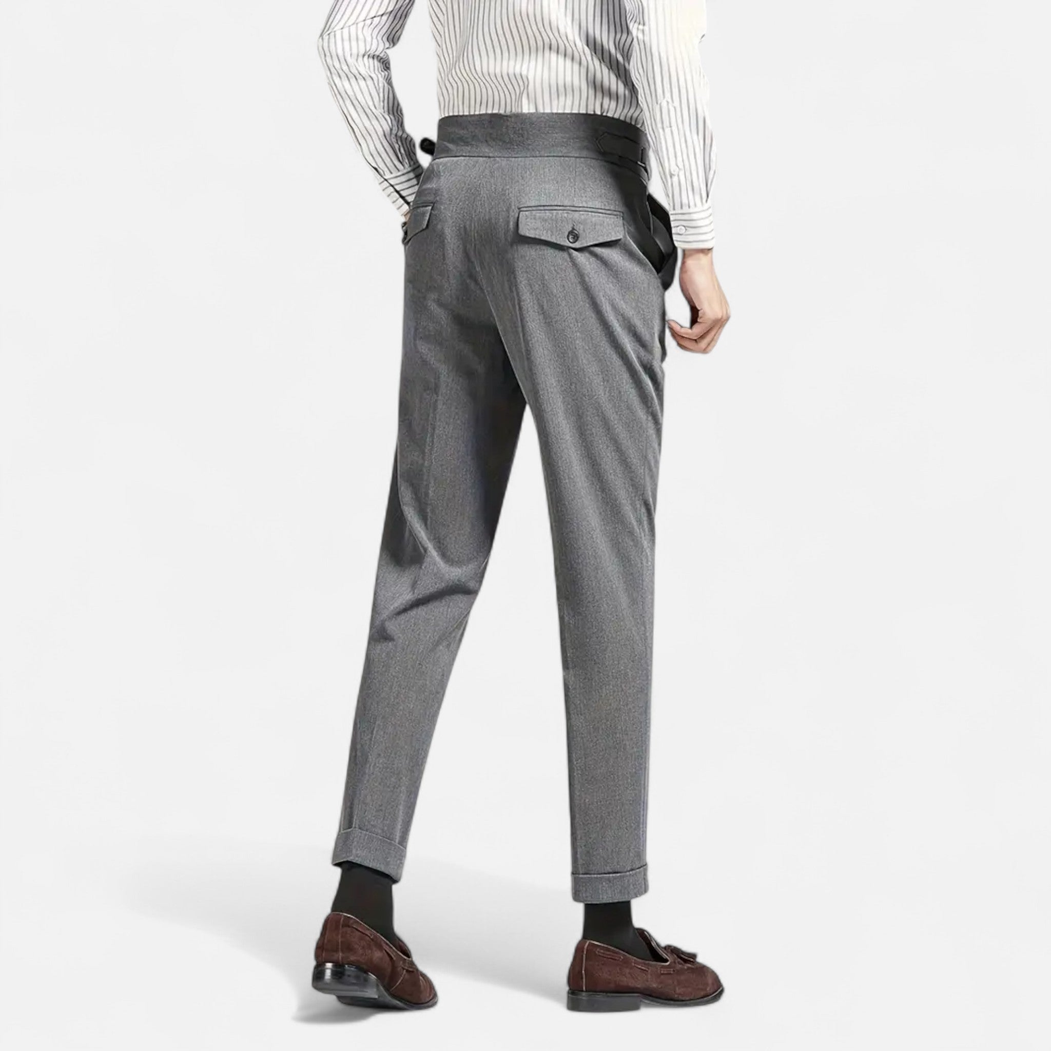 Lormonte | Men’s Classic Naples Suit Bottoms